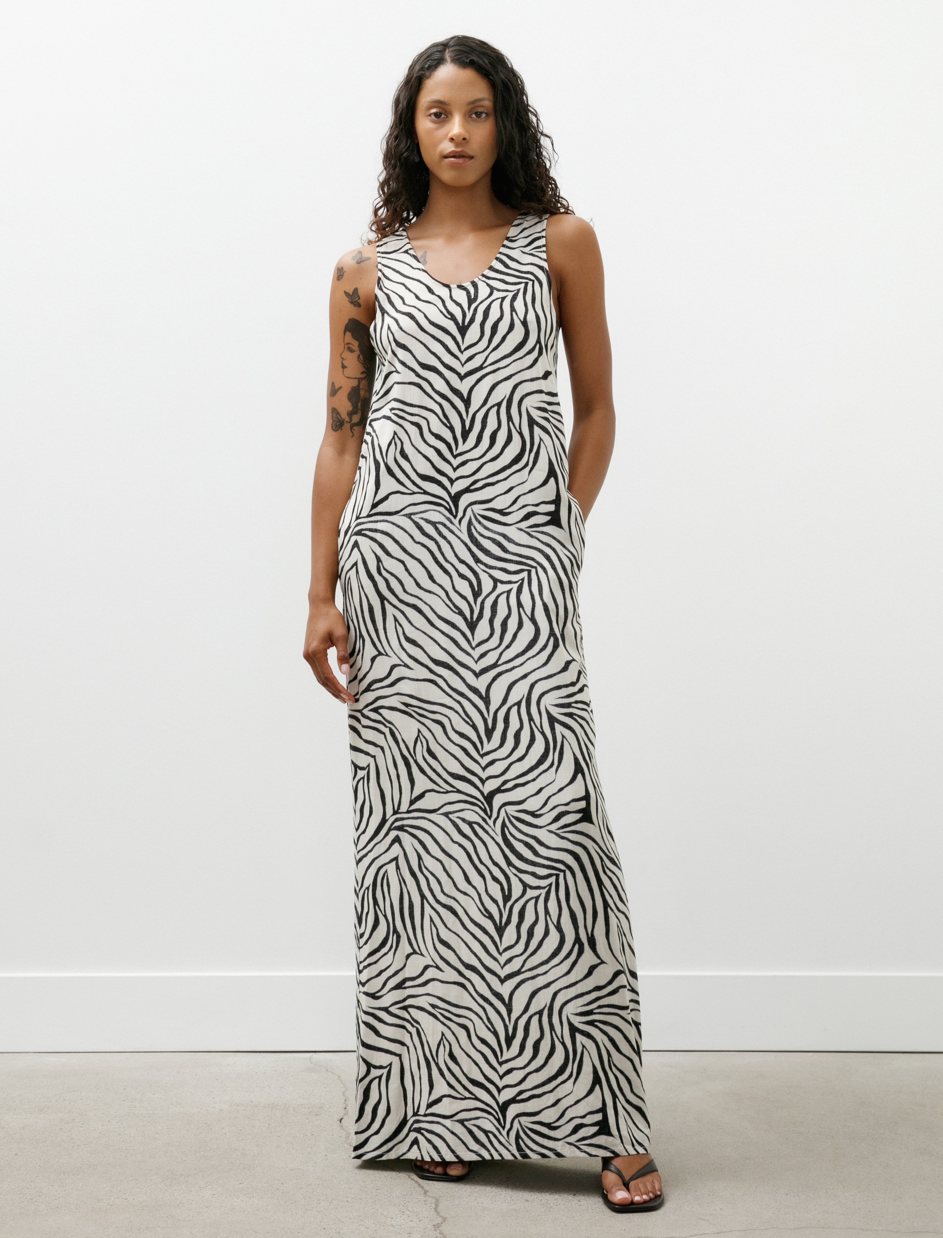Comoli Zebra Dress