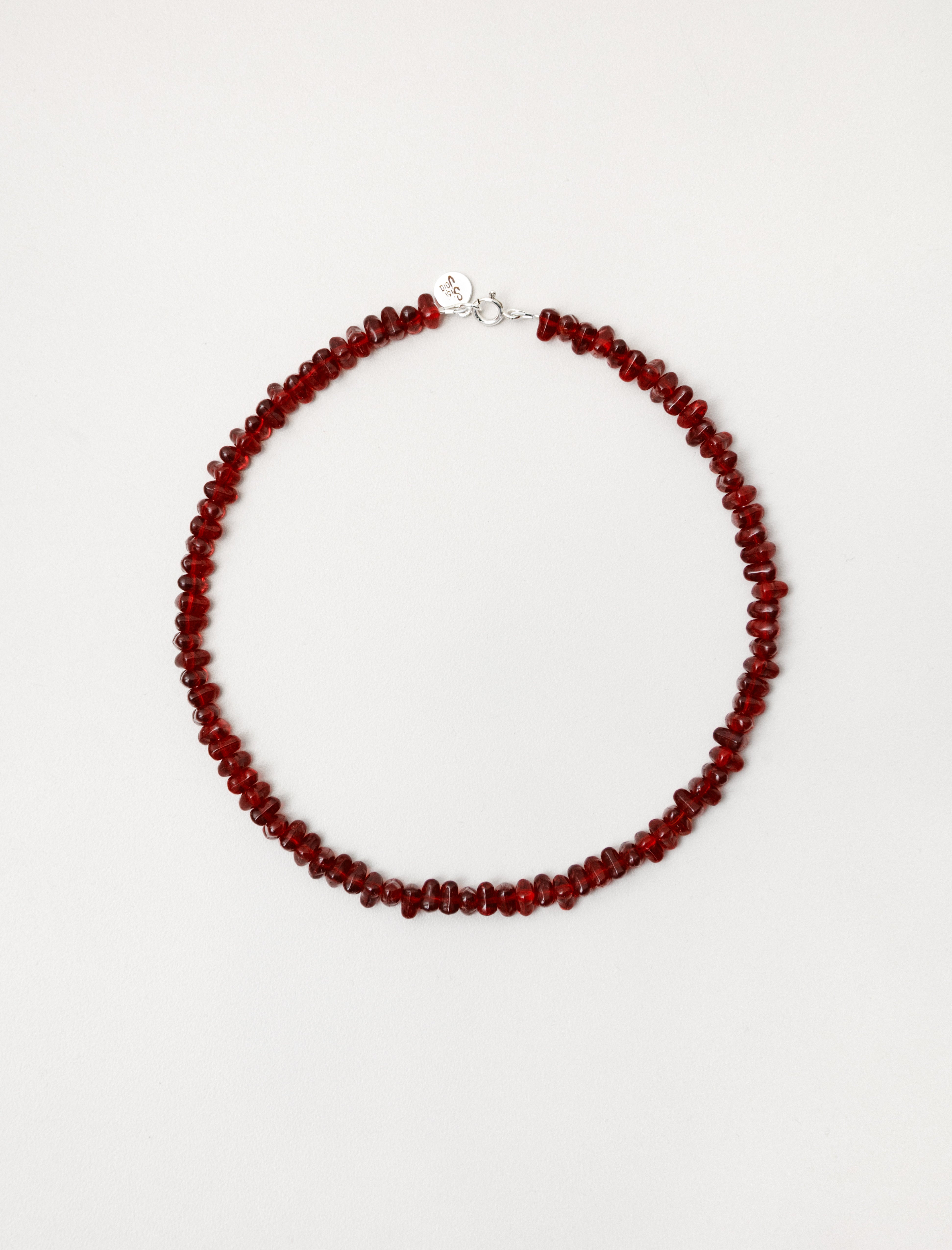 Caillou Necklace Grenat