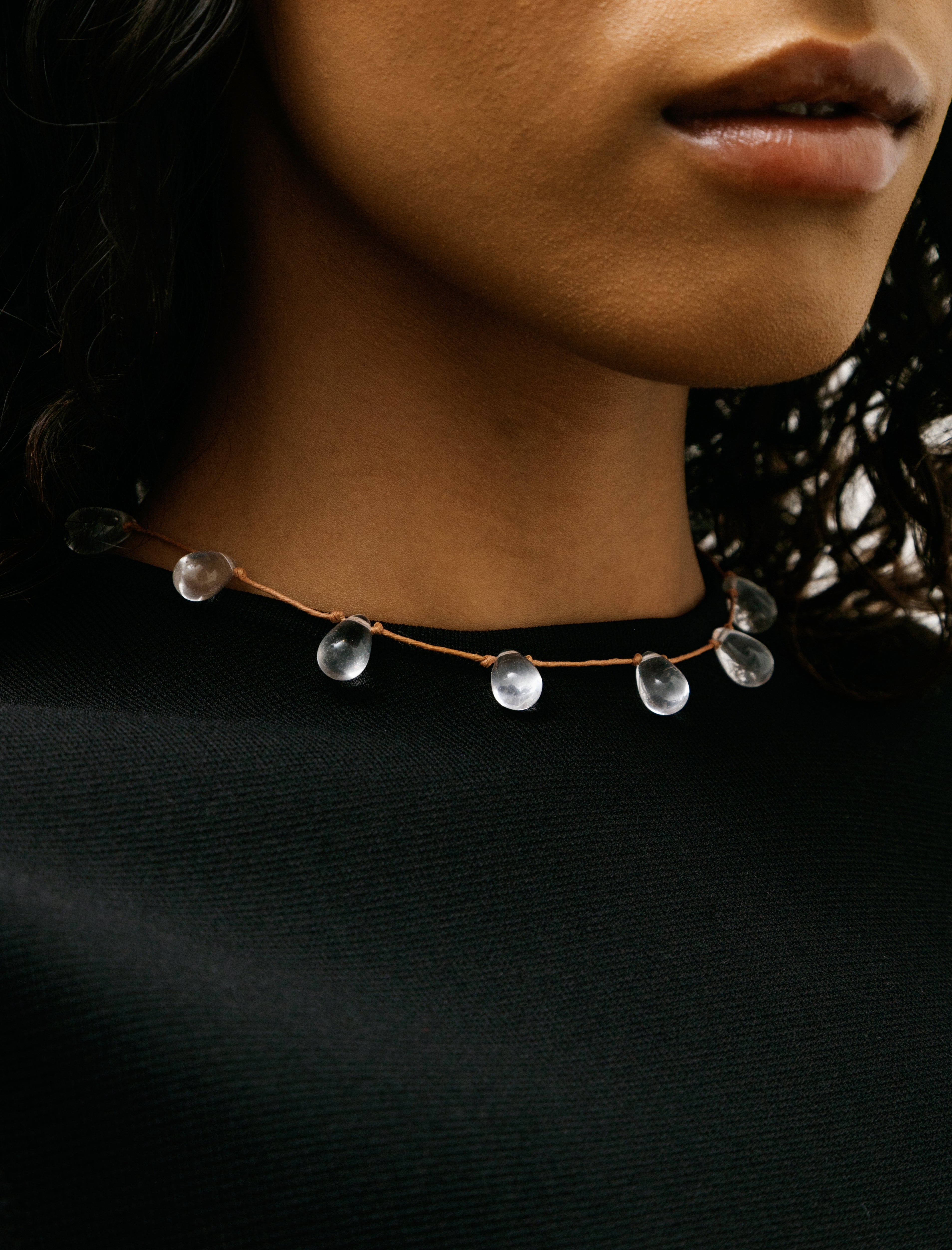 Sisi Joia Noué Necklace Clear/Tan