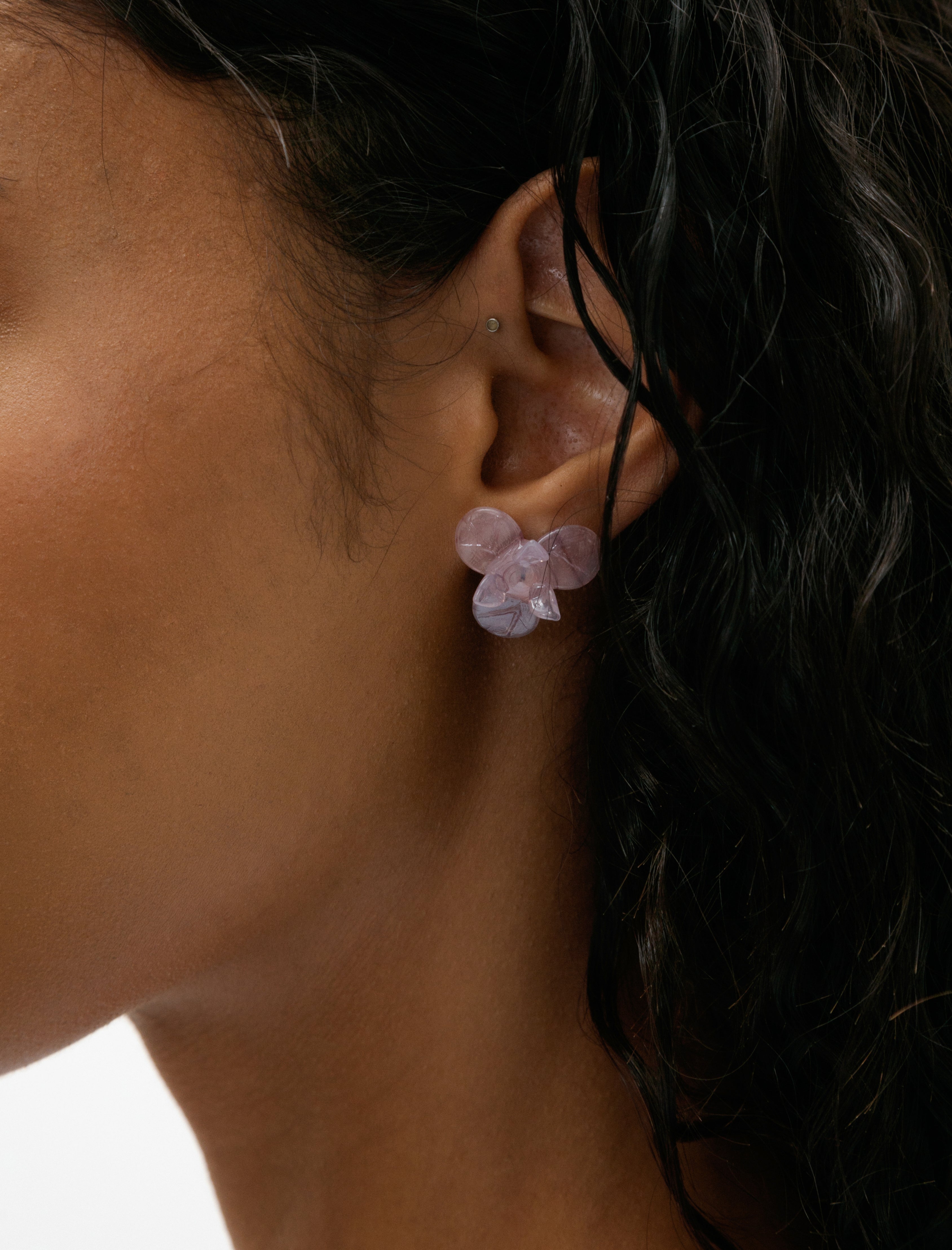 Sisi Joia Pensée Earrings Lilac