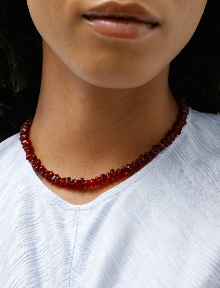 Caillou Necklace Grenat - Image 3