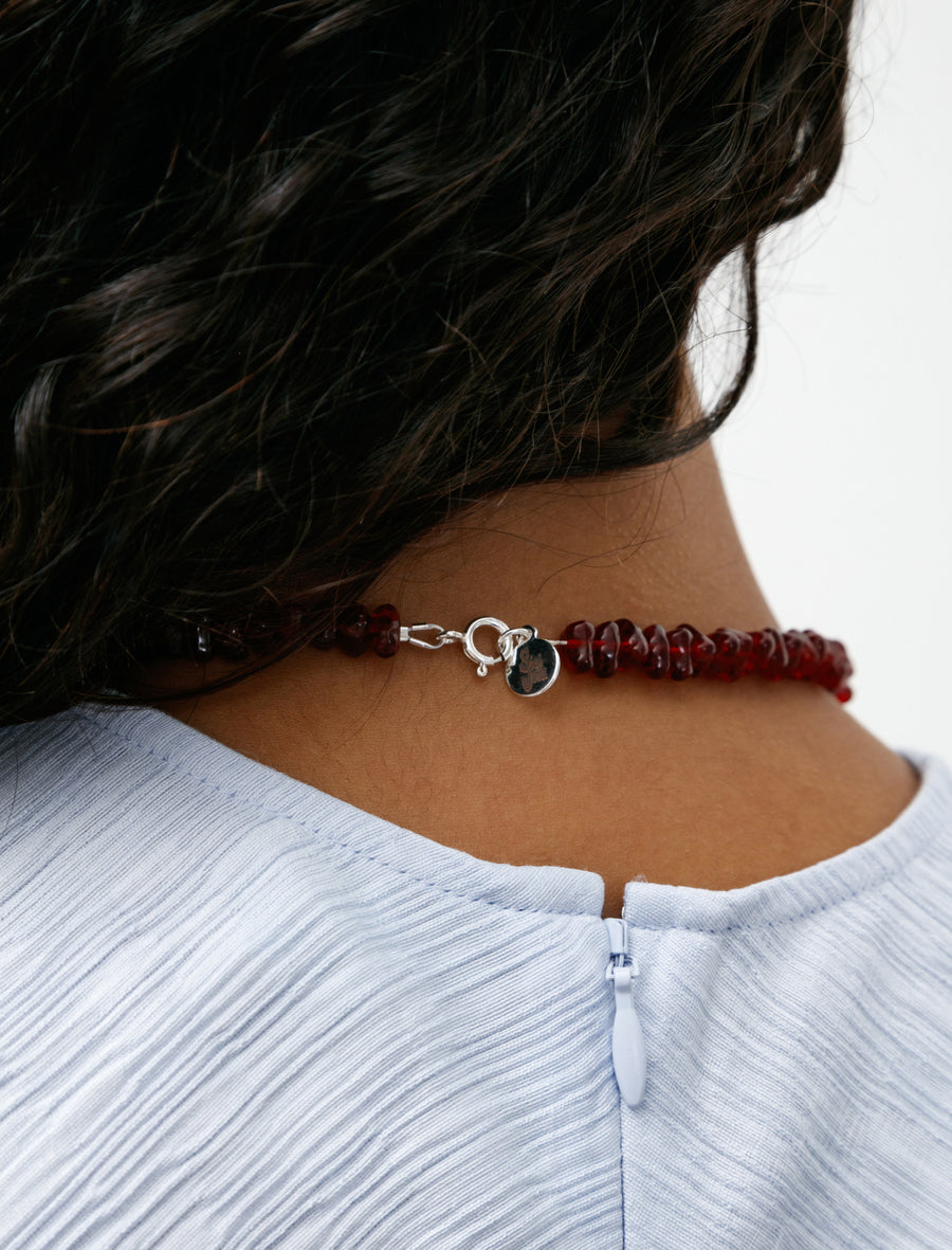 Caillou Necklace Grenat - Image 4