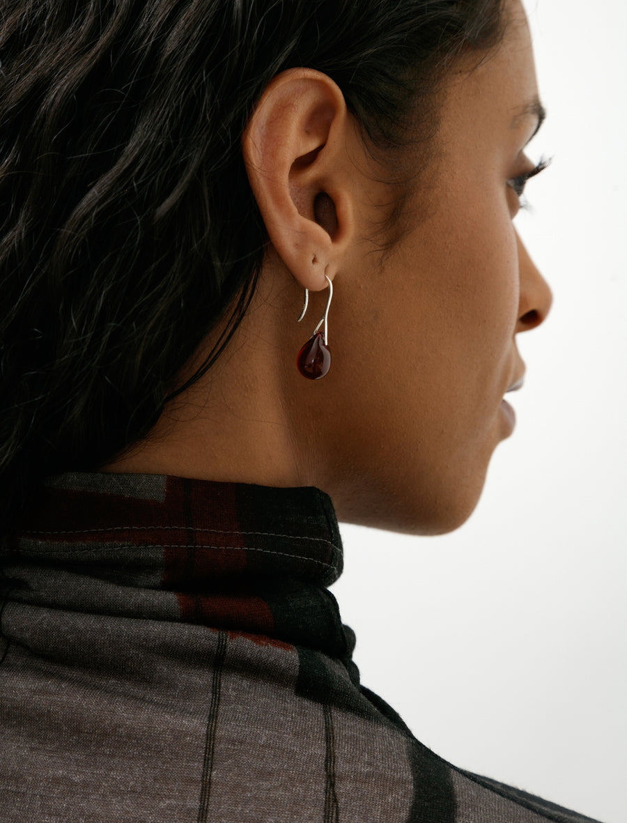 Gota Mini Earrings Grenat - Image 3