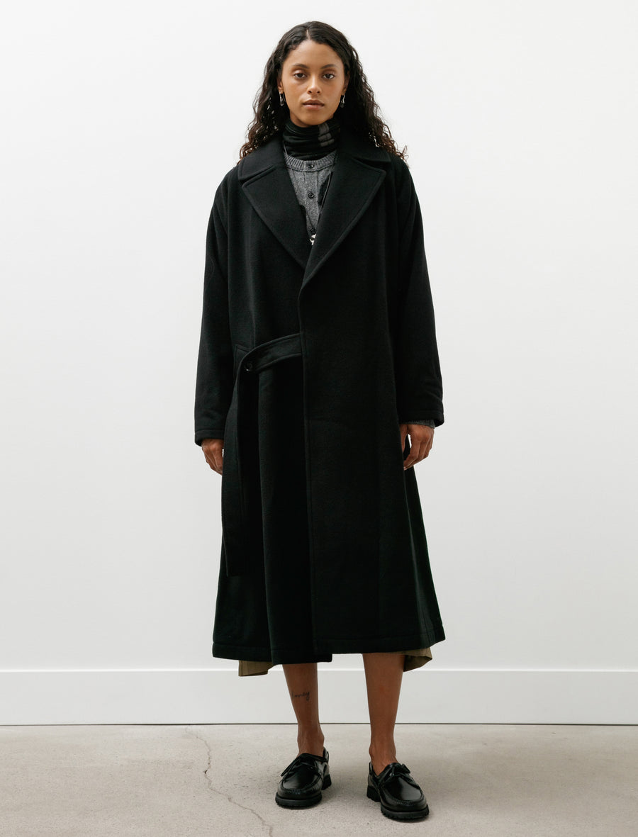 Single Tie Overcoat Black - Image 4