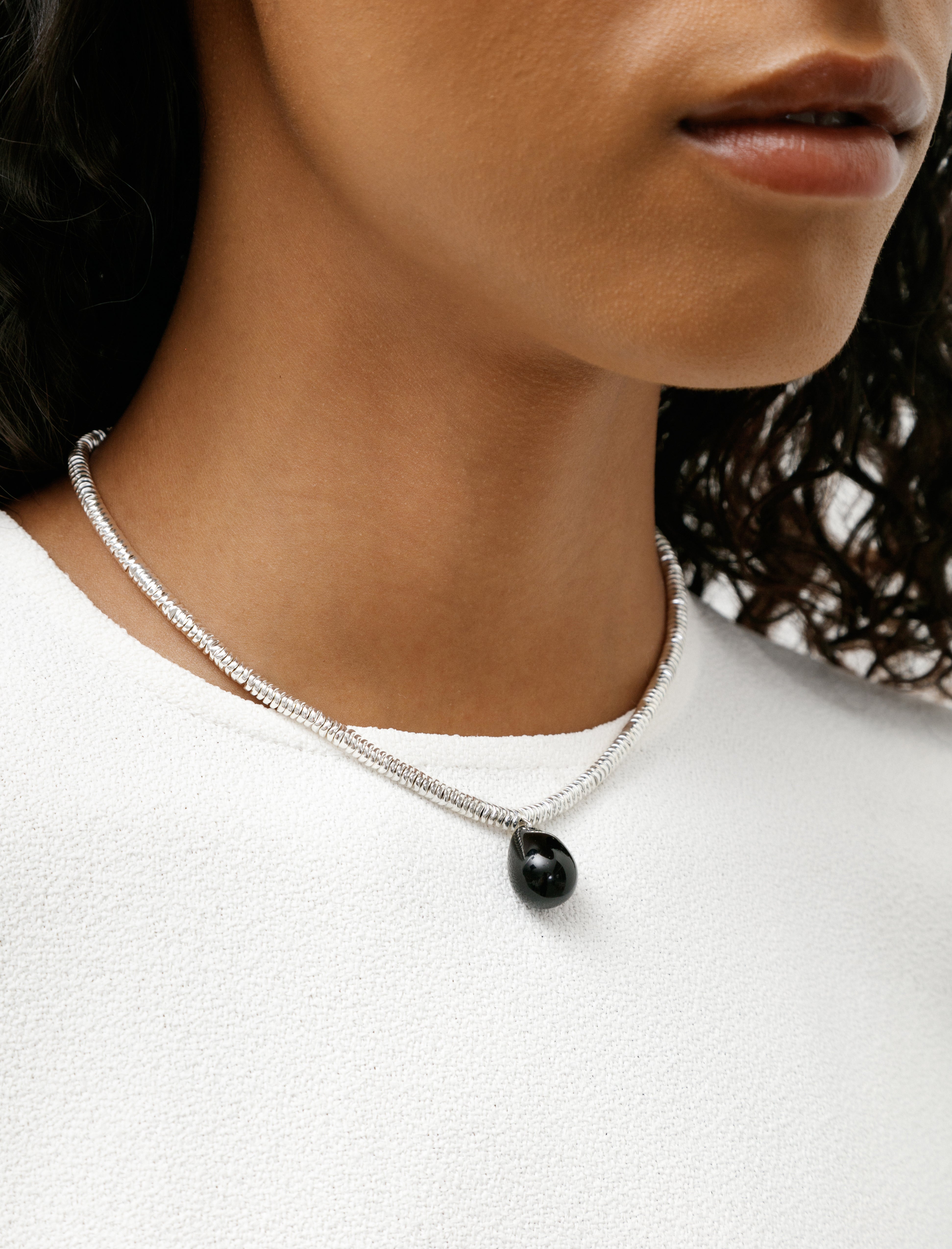 Sisi Joia Corail Necklace Hematite/Black