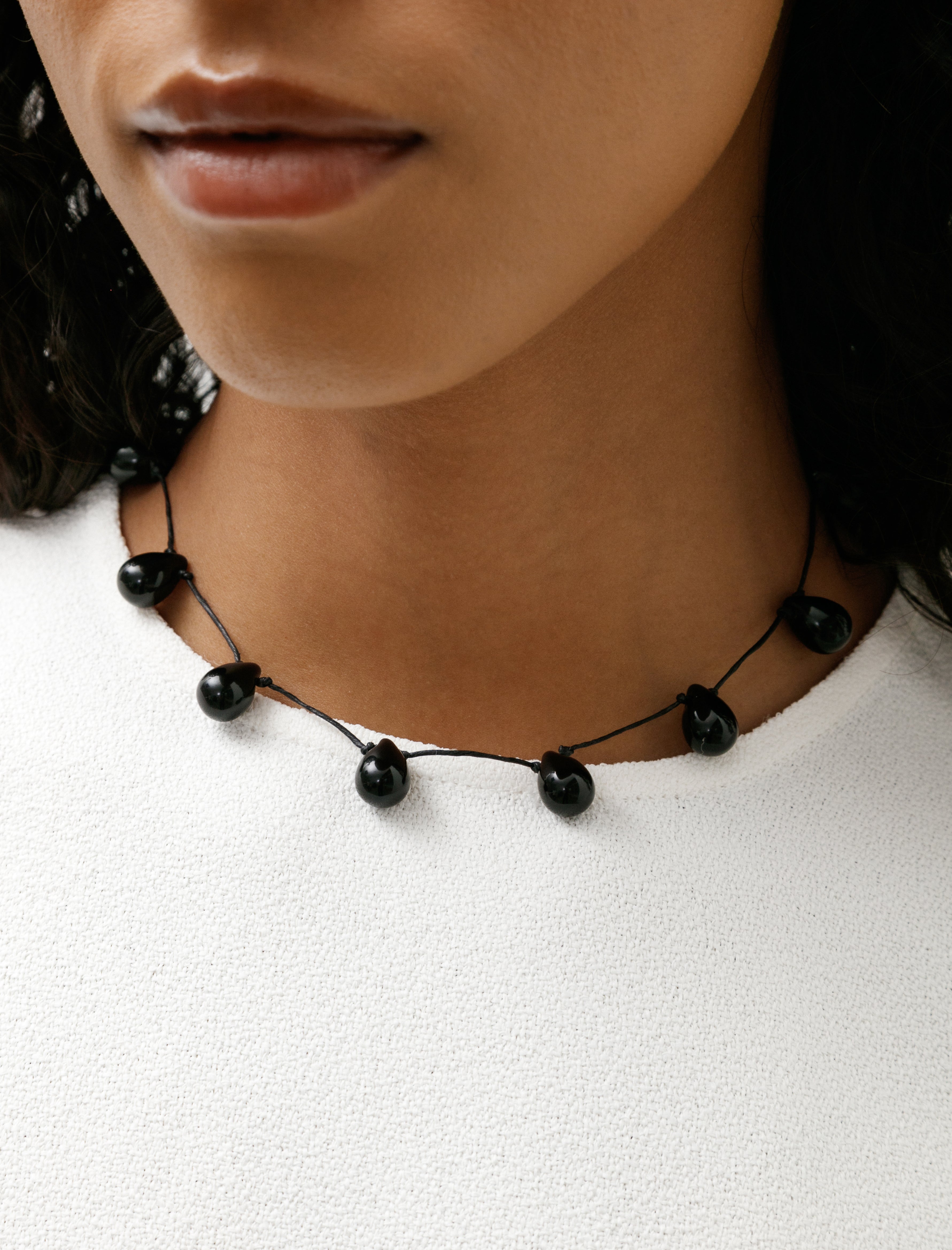 Sisi Joia Noué Necklace Black/Black