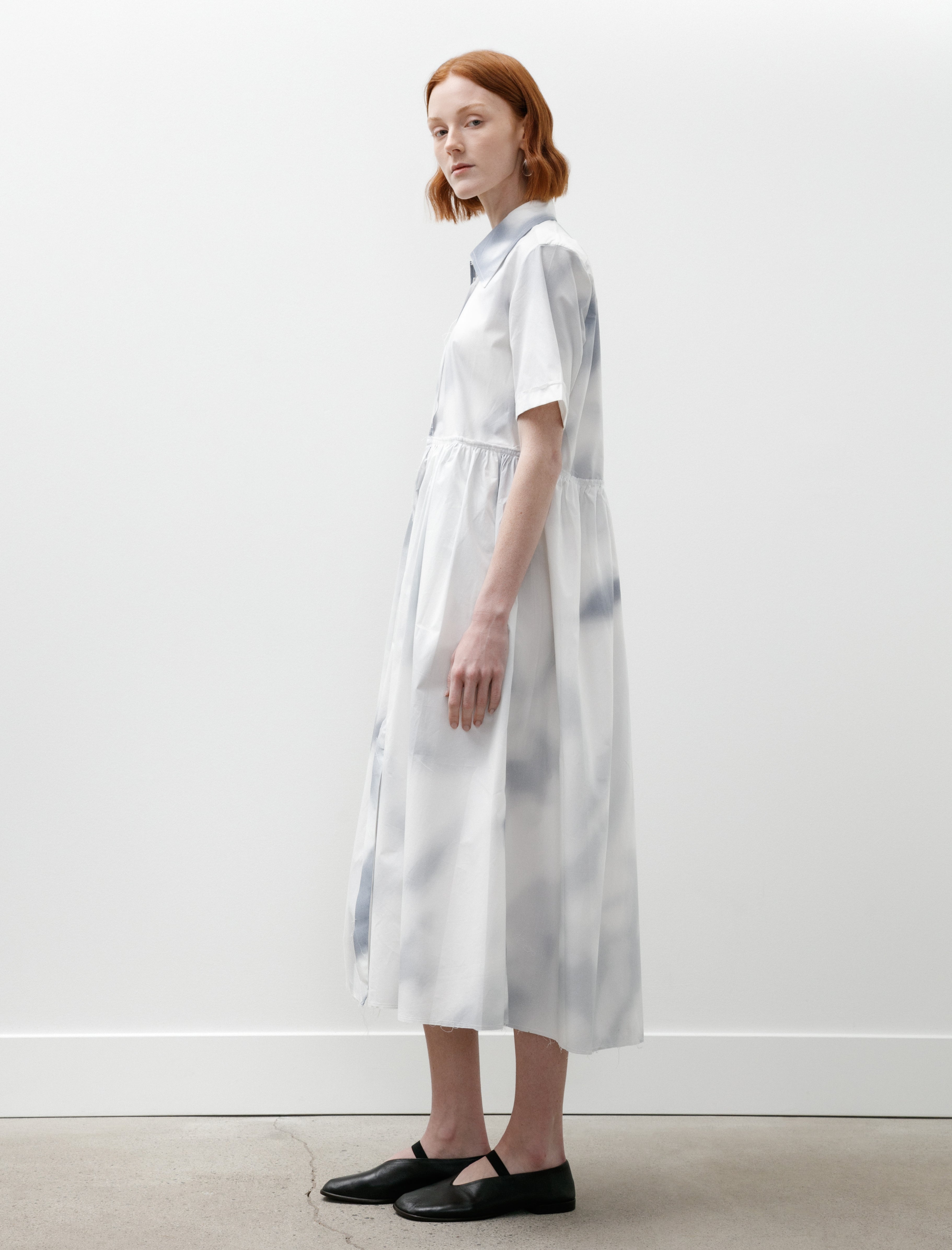 Camiel Fortgens Fast Shirtdress Shade Print Blue