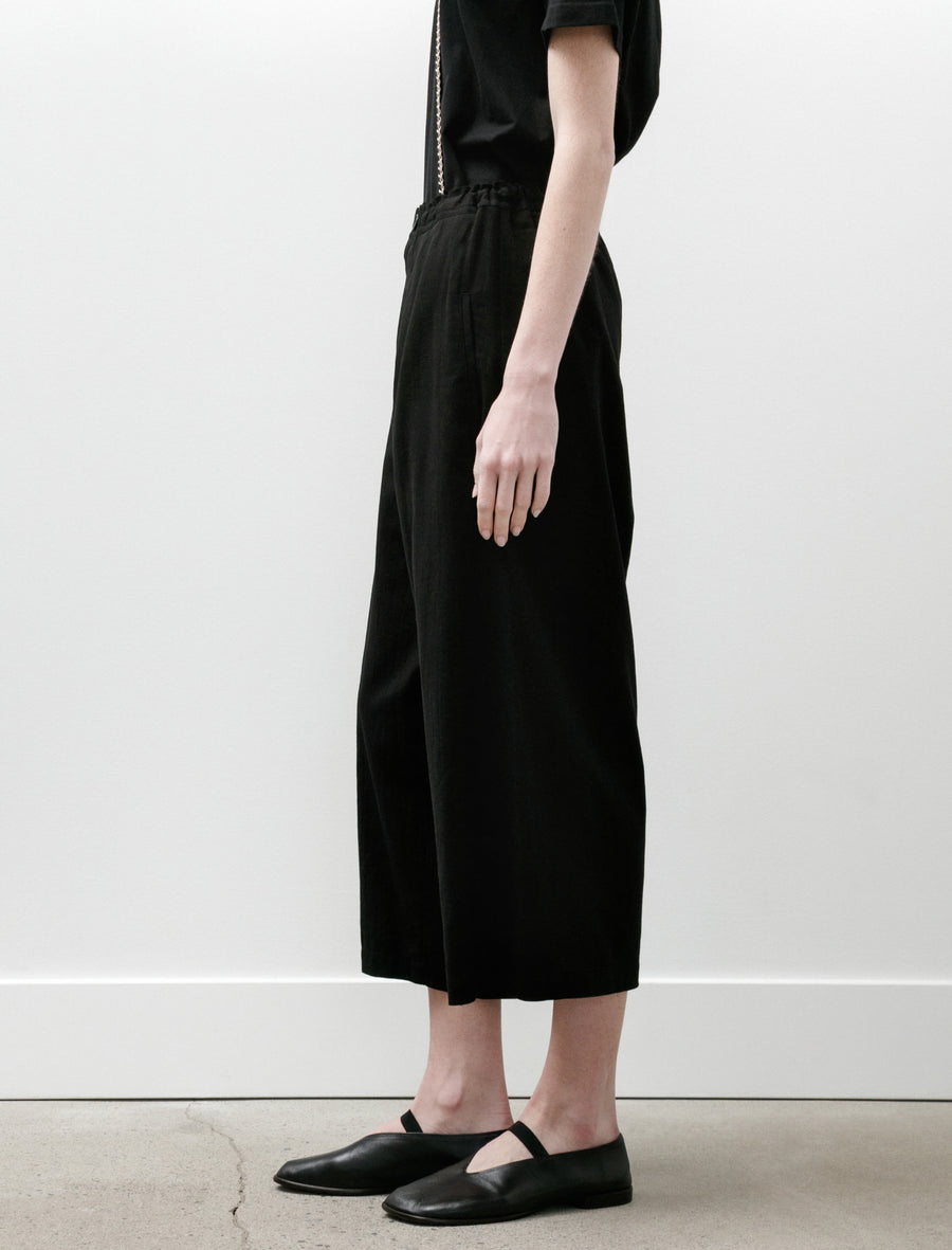 Front Tuck Wide Pants Black - Image 4