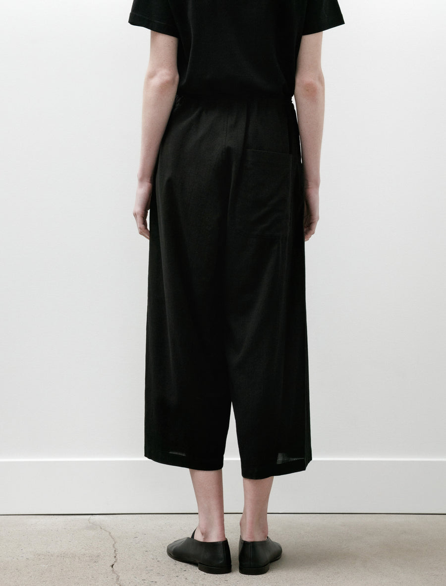 Front Tuck Wide Pants Black - Image 6