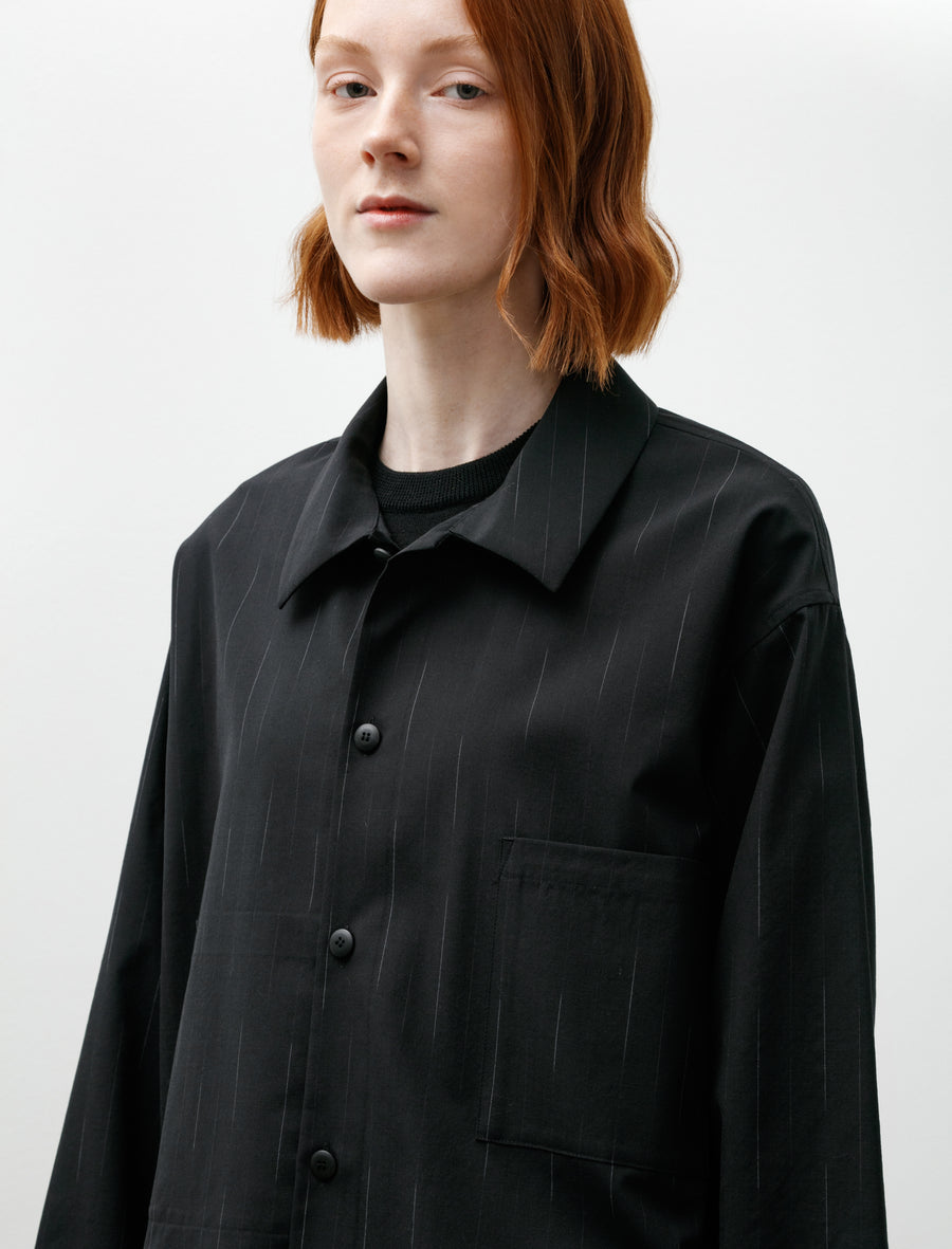 Work Blouse Wool Black - Image 2
