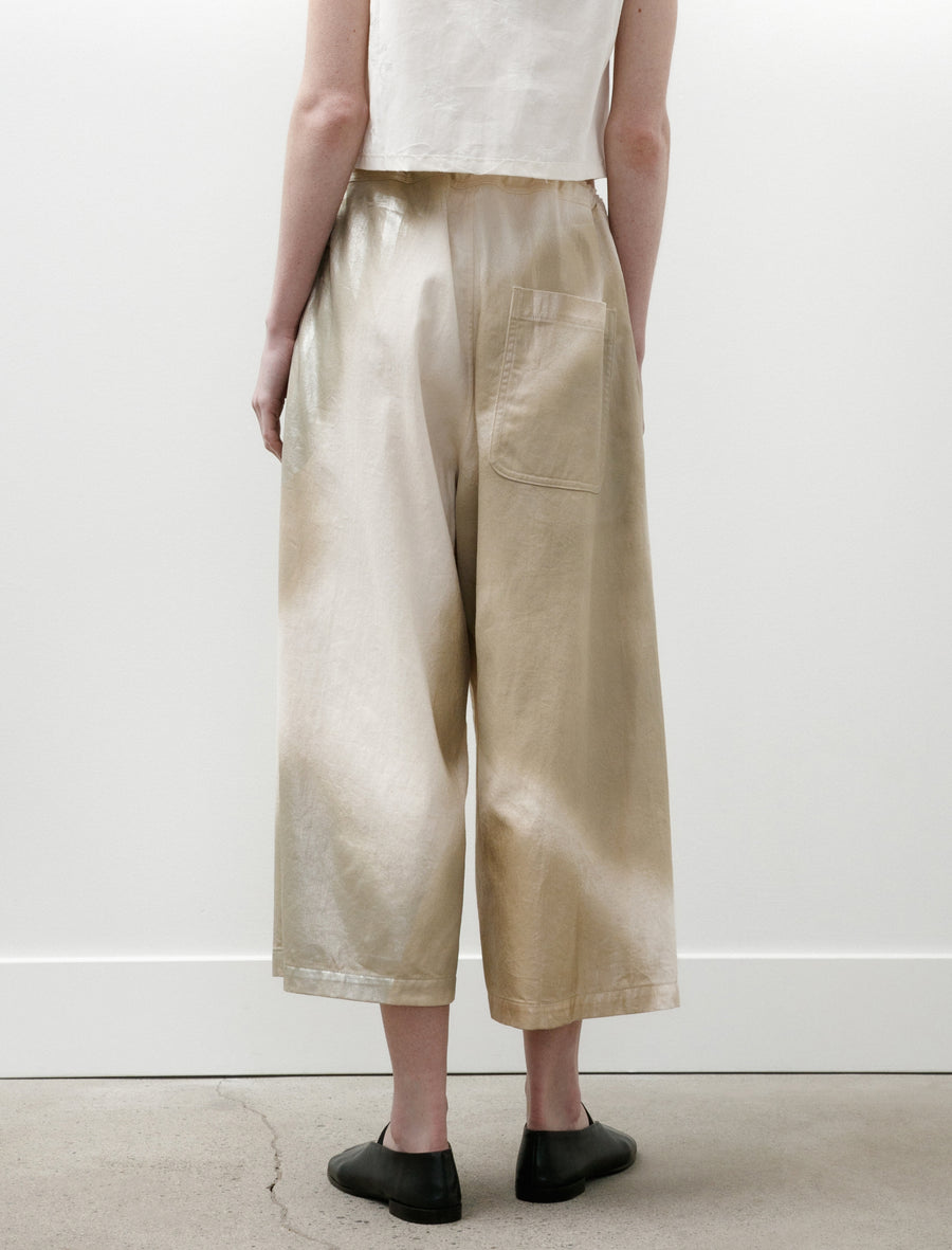 Front Tuck Wide Pants Ivory - Image 6