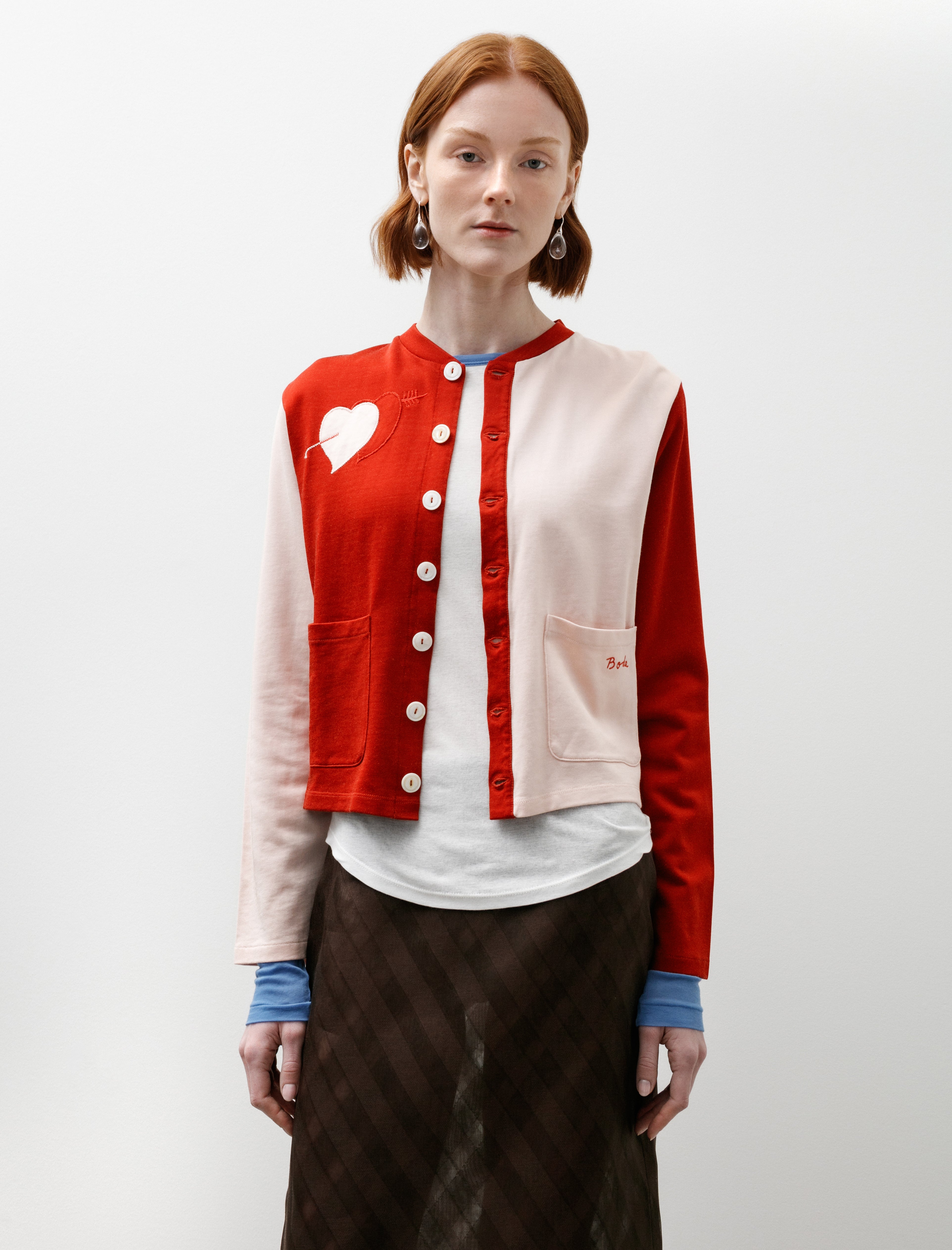 Bode Wonderland Cardigan Red/Pink