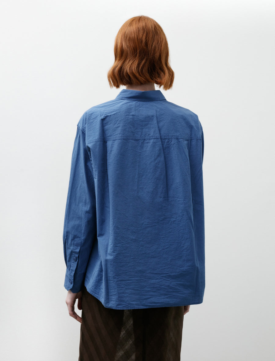 Casey Casey Drays Travail Chalk Poplin Blue – Neighbour