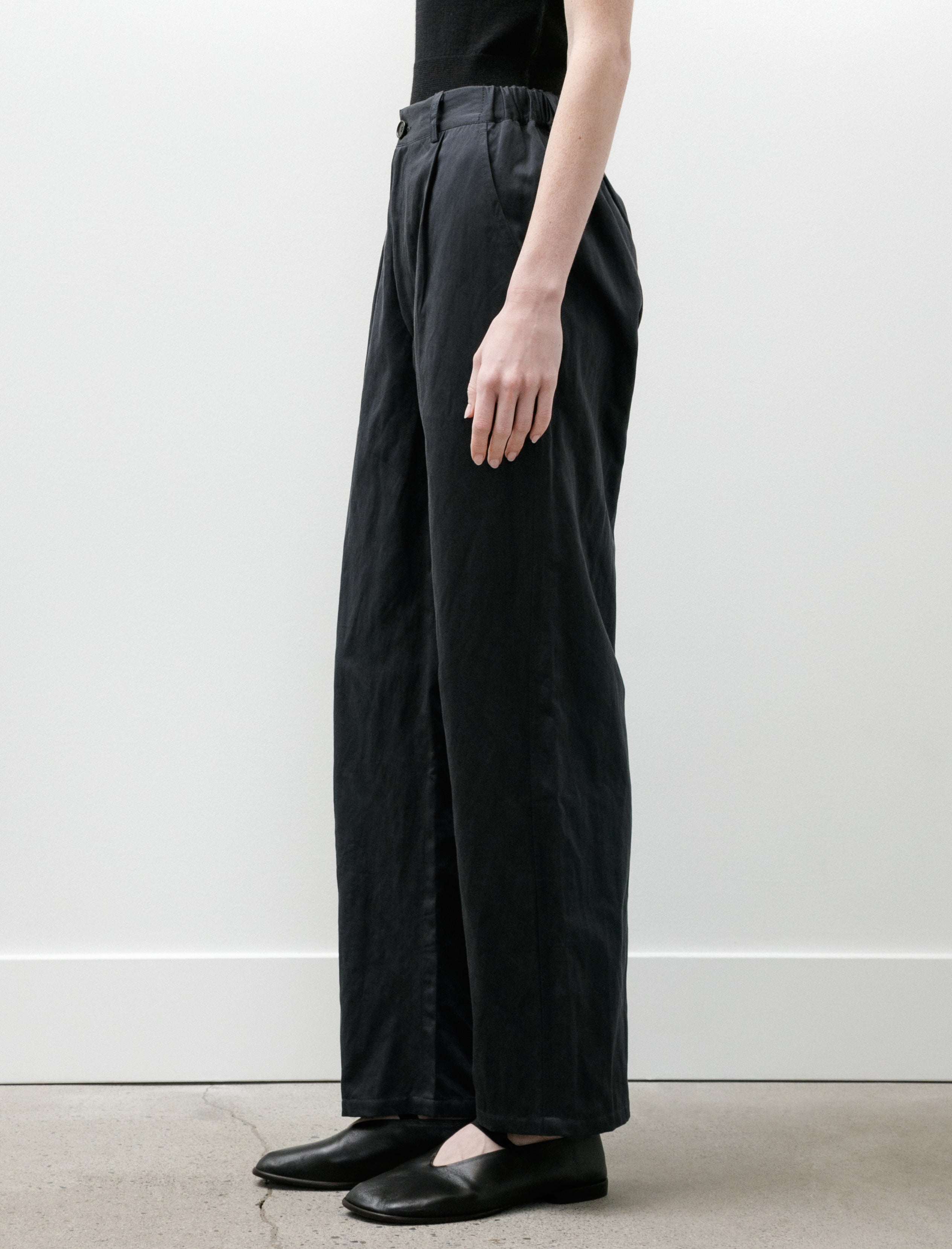 Wanze Easy Trouser Cotton Metal Midnight