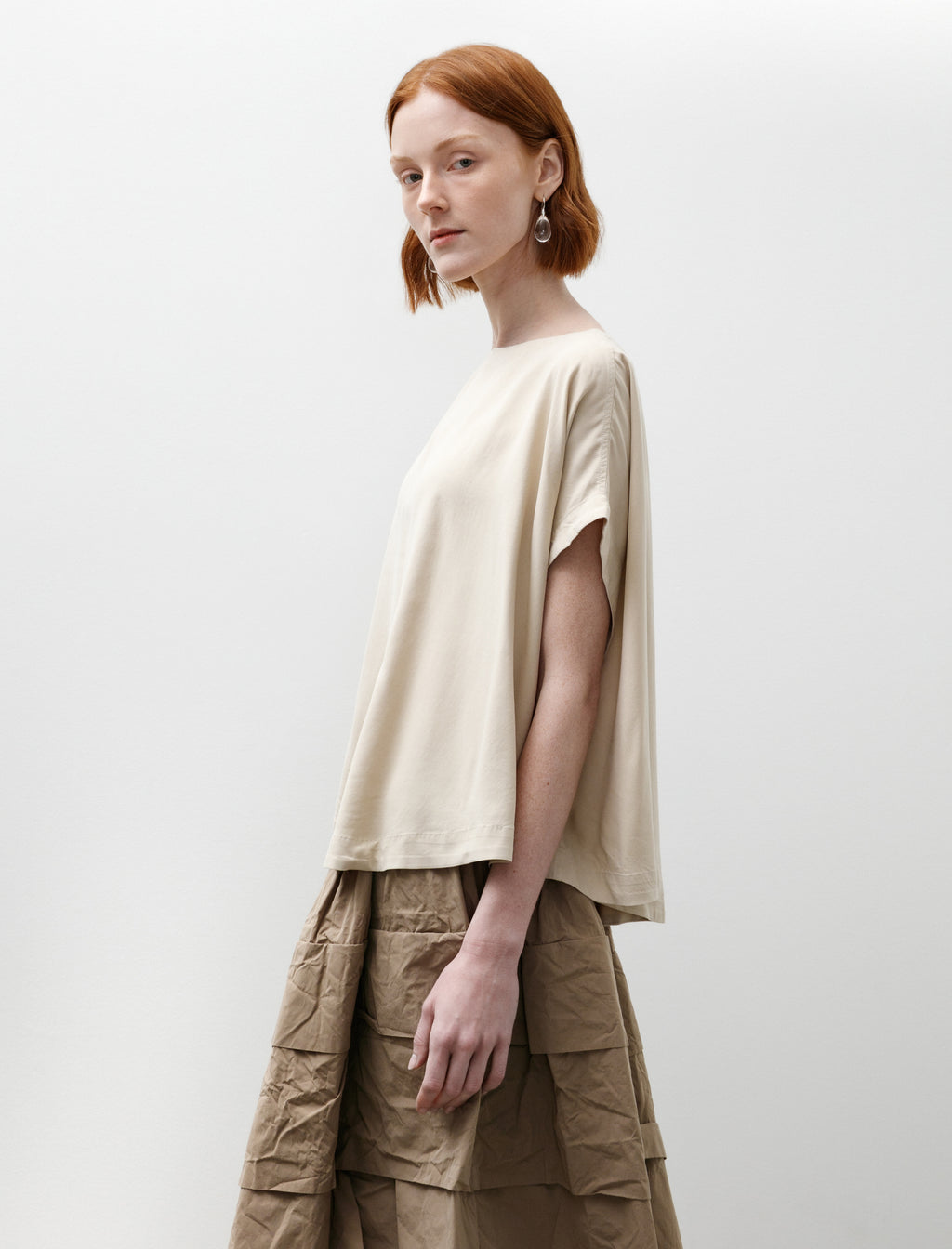 Casey Casey Fancesca Top Spun Silk Beige – Neighbour