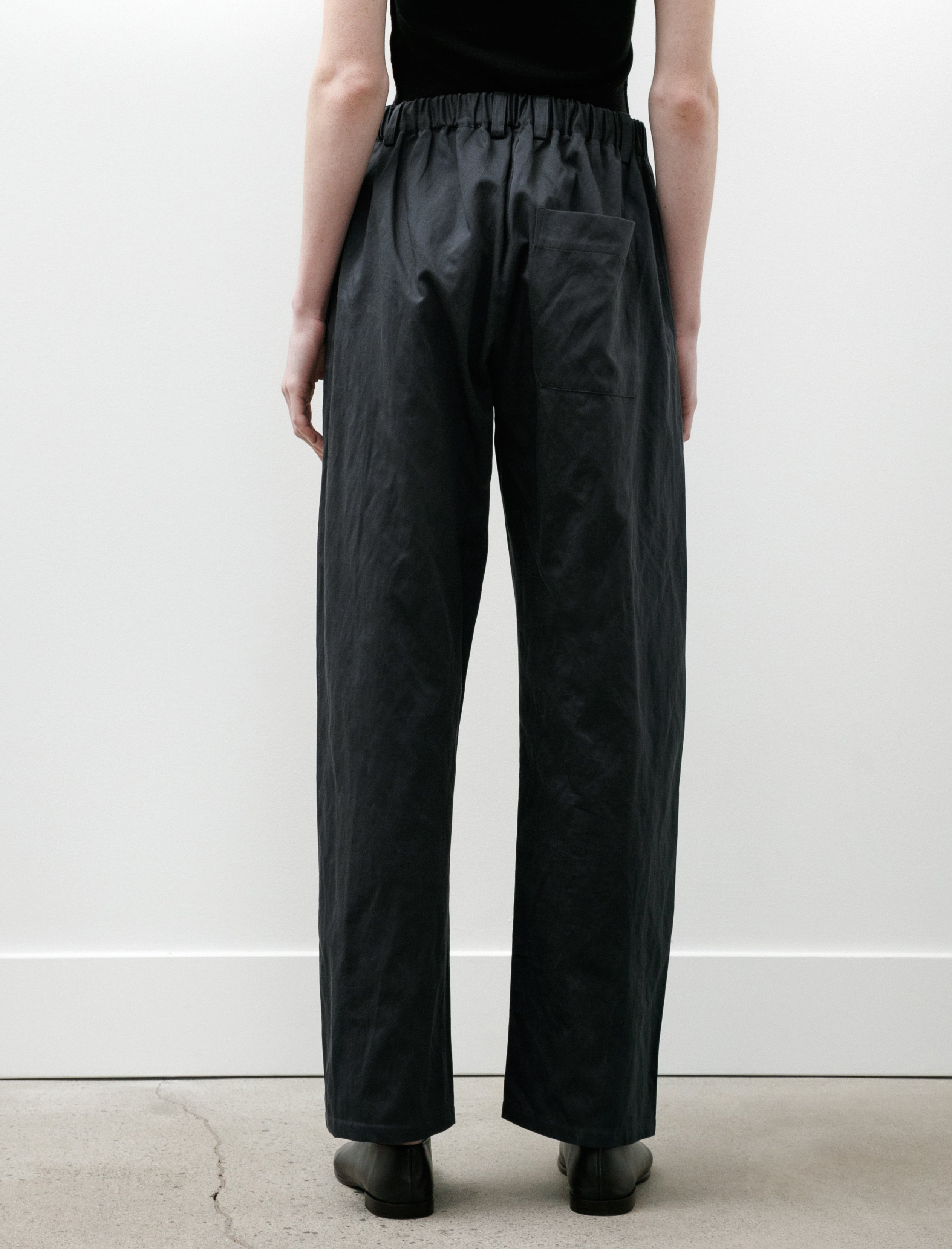 Wanze Easy Trouser Cotton Metal Midnight