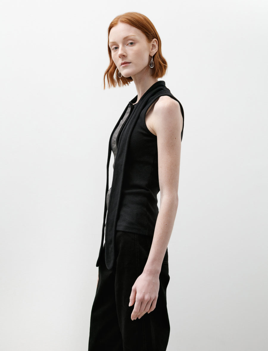 Asymmetrical Fitted Top Black - Image 3