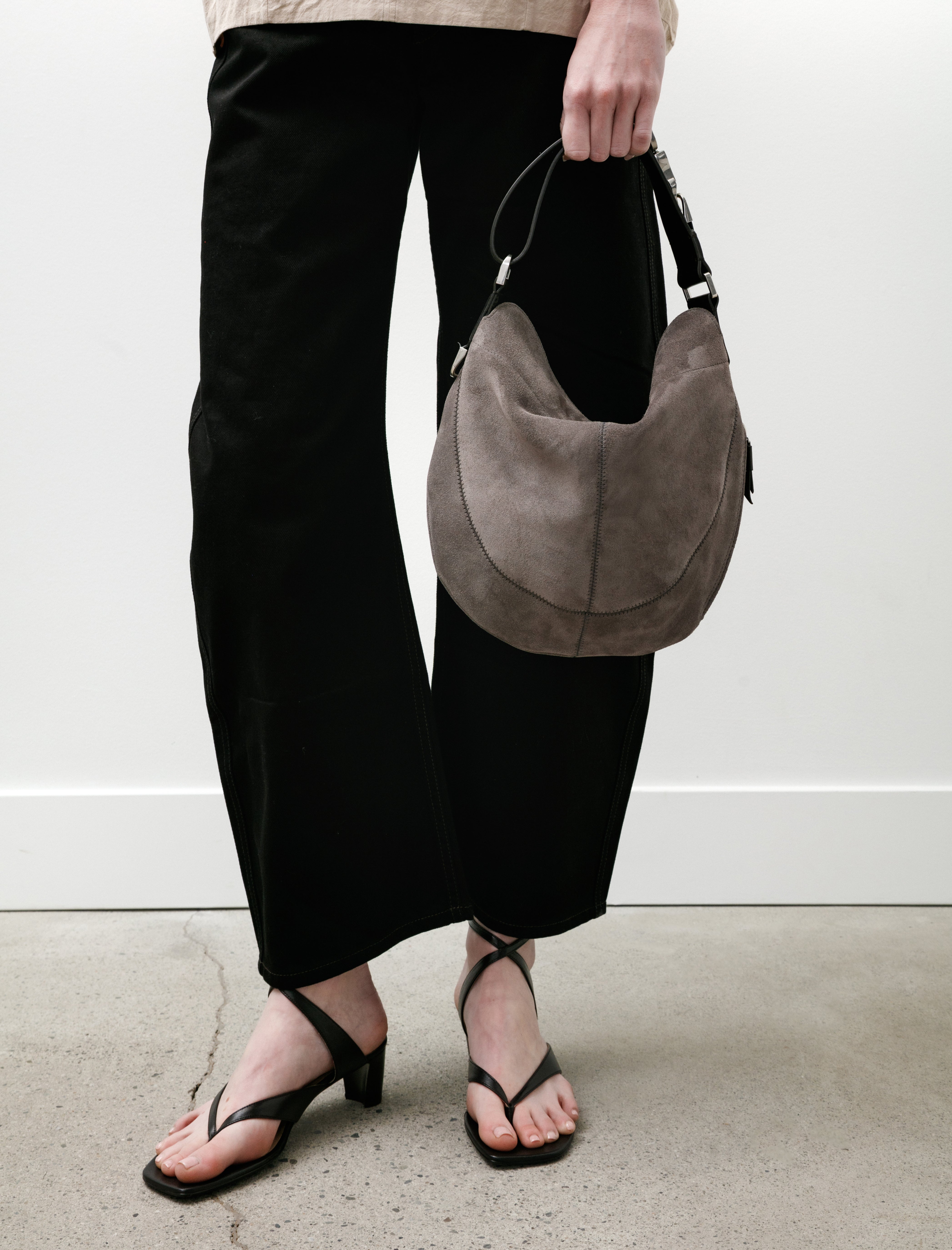 Lemaire Hobo Quiver Clip Bag Mink
