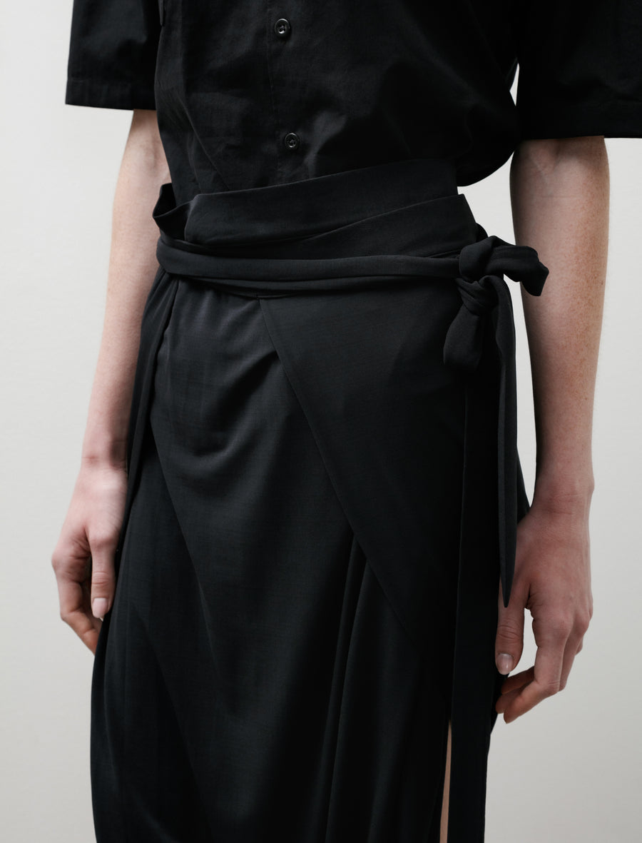 Soft Wrap Skirt Charcoal - Image 7