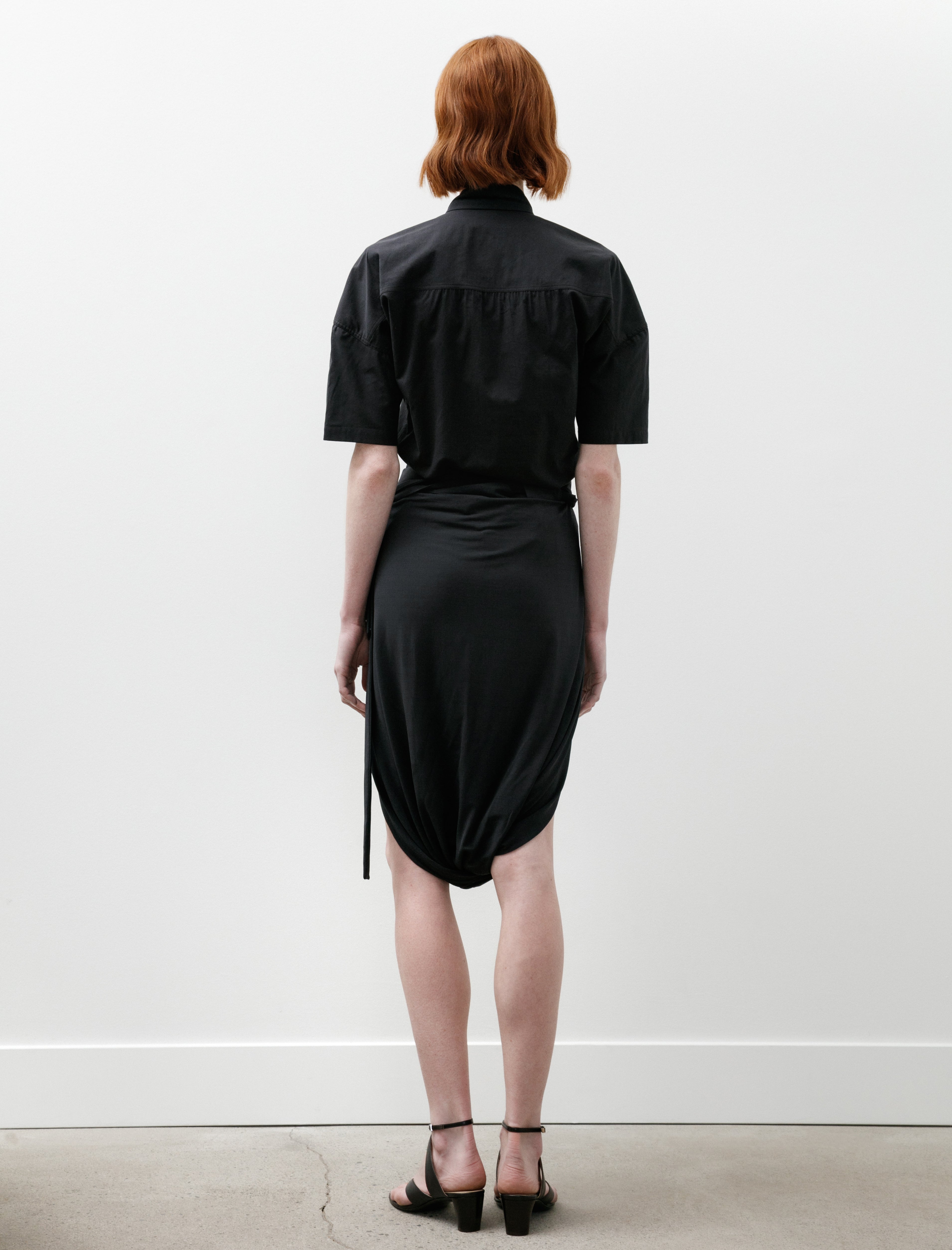 Lemaire Soft Wrap Skirt Charcoal