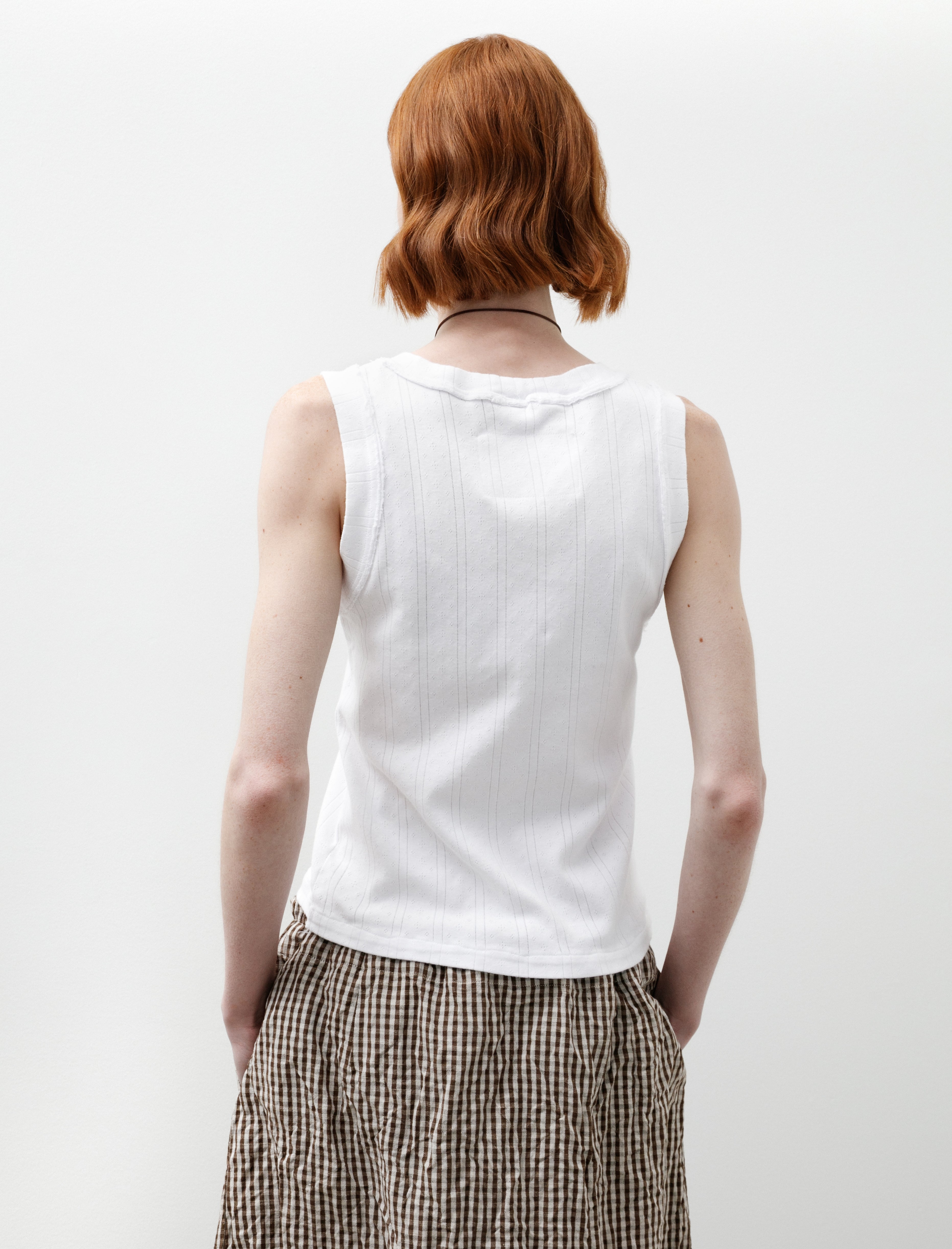 Camiel Fortgens Tank Top Pointelle White