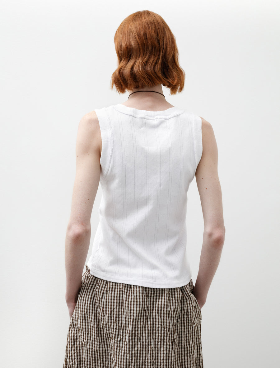 Tank Top Pointelle White - Image 4