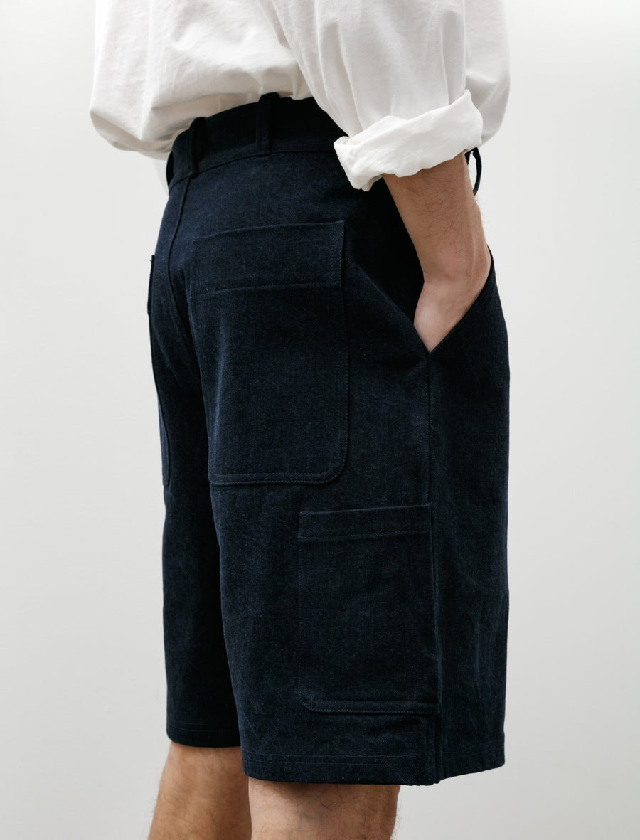 R20 Jebok-7 Shorts Blue Sumi Organic Denim - Image 7