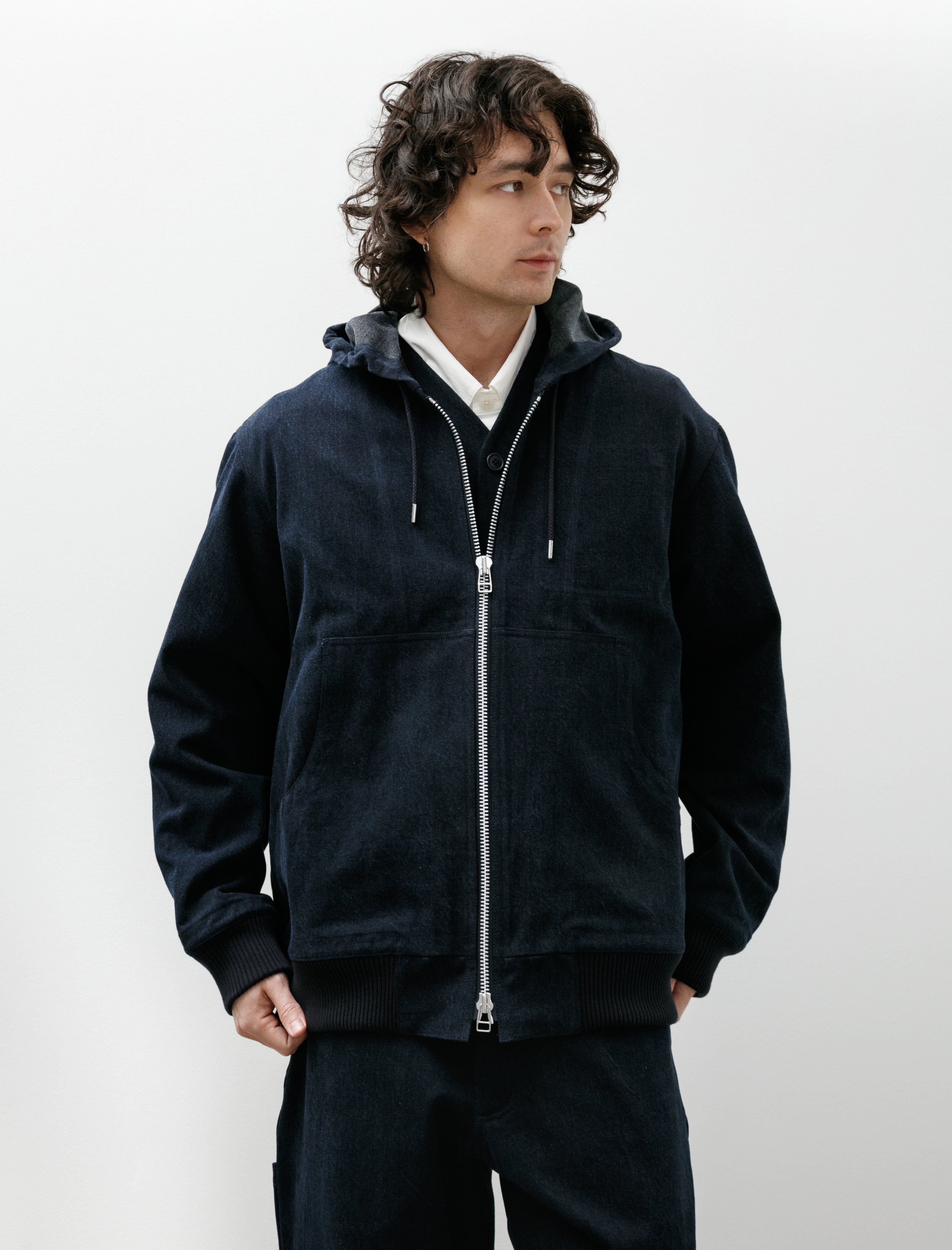 MAN-TLE R20 Jebok-3 Parker Blue Sumi Organic Denim
