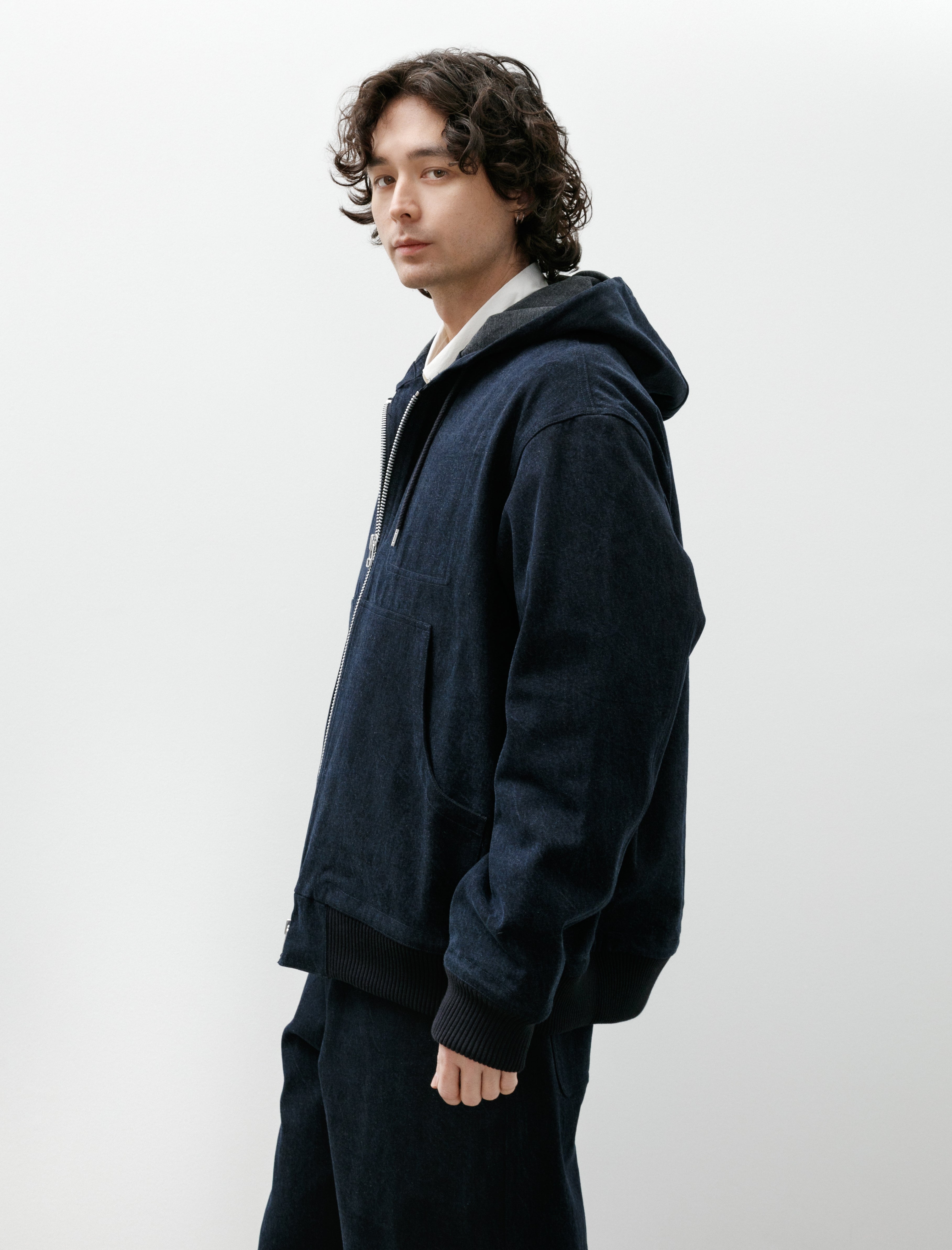 MAN-TLE R20 Jebok-3 Parker Blue Sumi Organic Denim