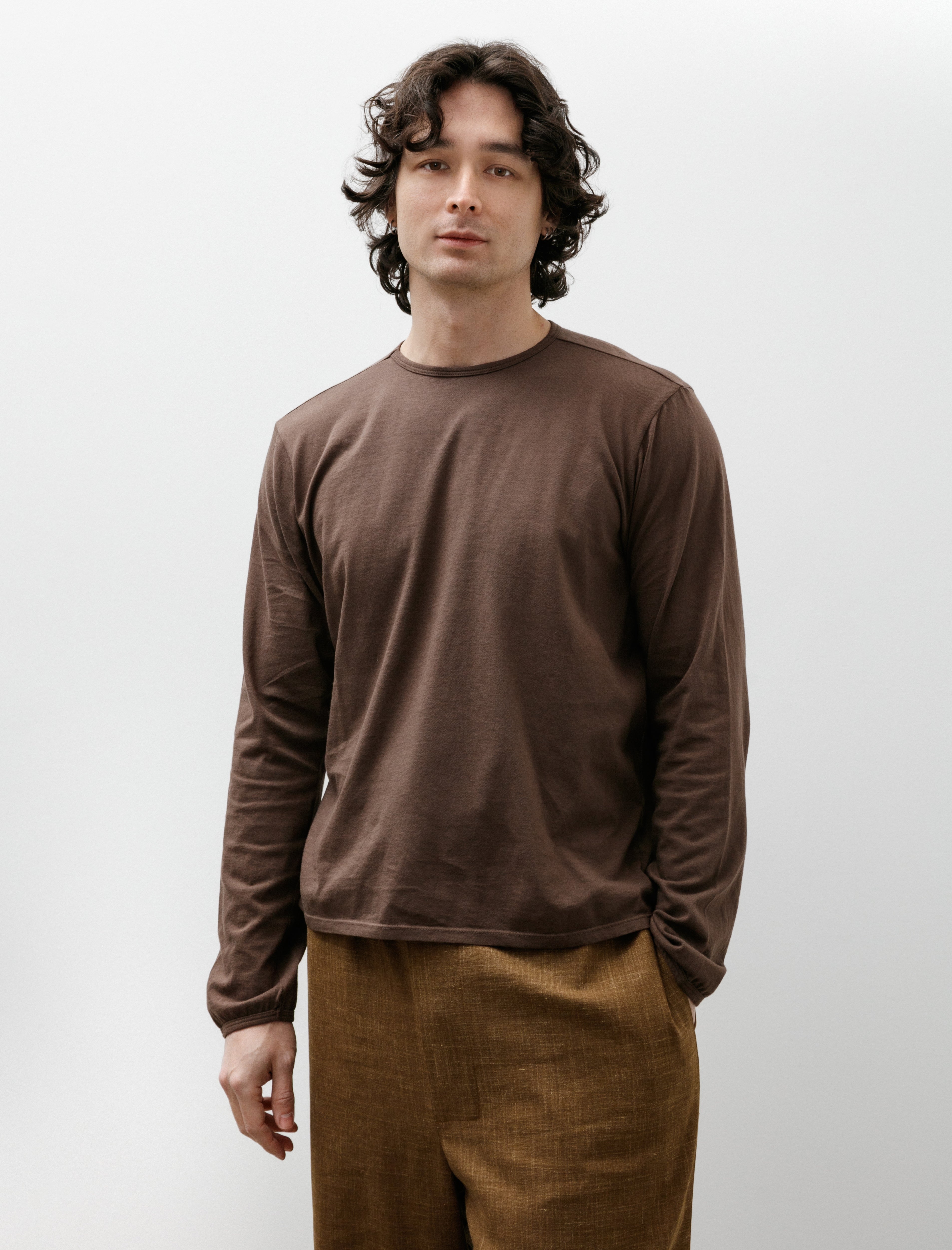 Gabriela Coll No.87 Organic Cotton Long Sleeve Brown