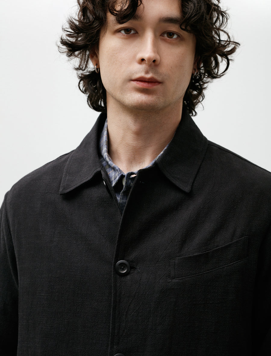 Field Shirt Ramie Charcoal - Image 5