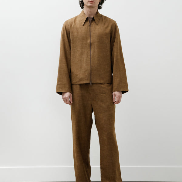 Gabriela Coll No.288 Summer Wool Drawstring Trousers Camel – Neighbour
