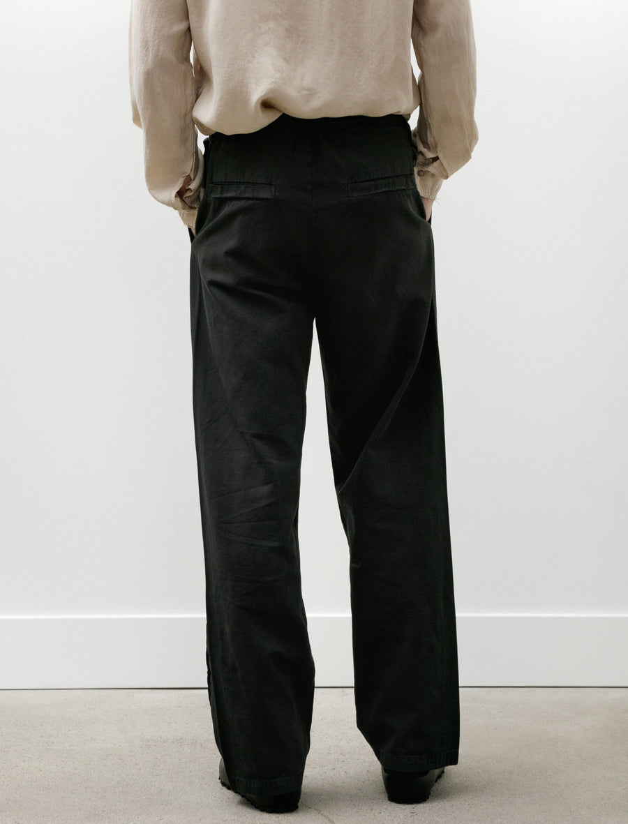 No.329 Thin Canvas Adjustable Trousers Black - Image 5