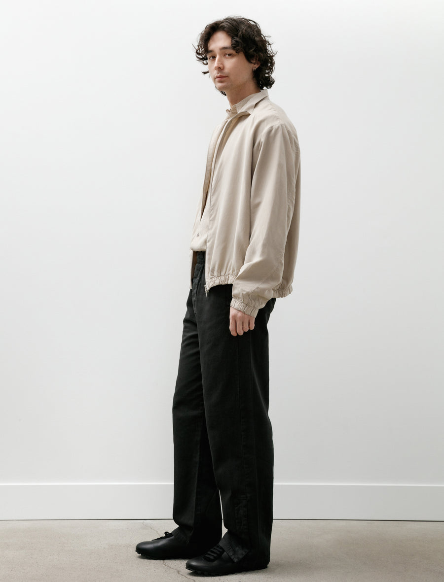 No.261 Cupro Doubled Zipper Jacket Stone - Image 8