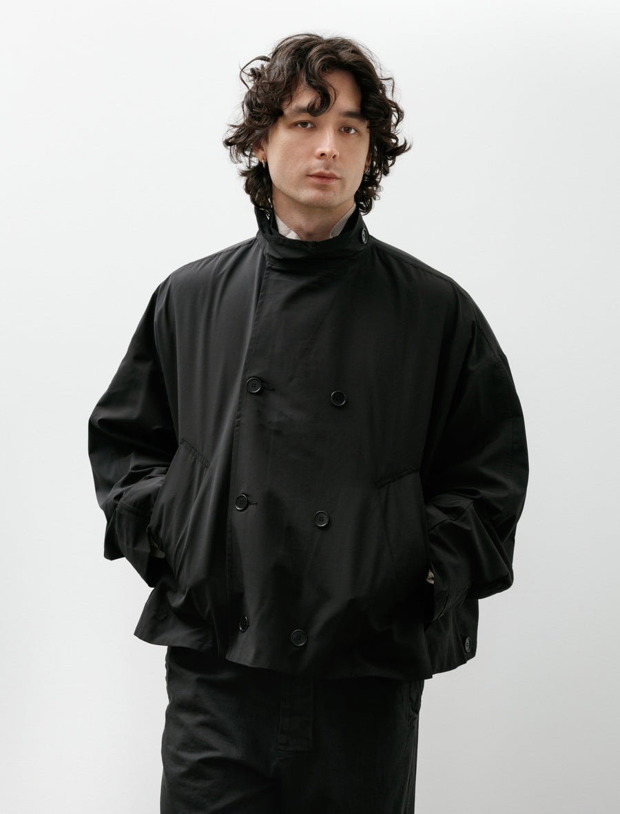 No.286 Rainsystem Wool Cropped Jacket Black - Image 1