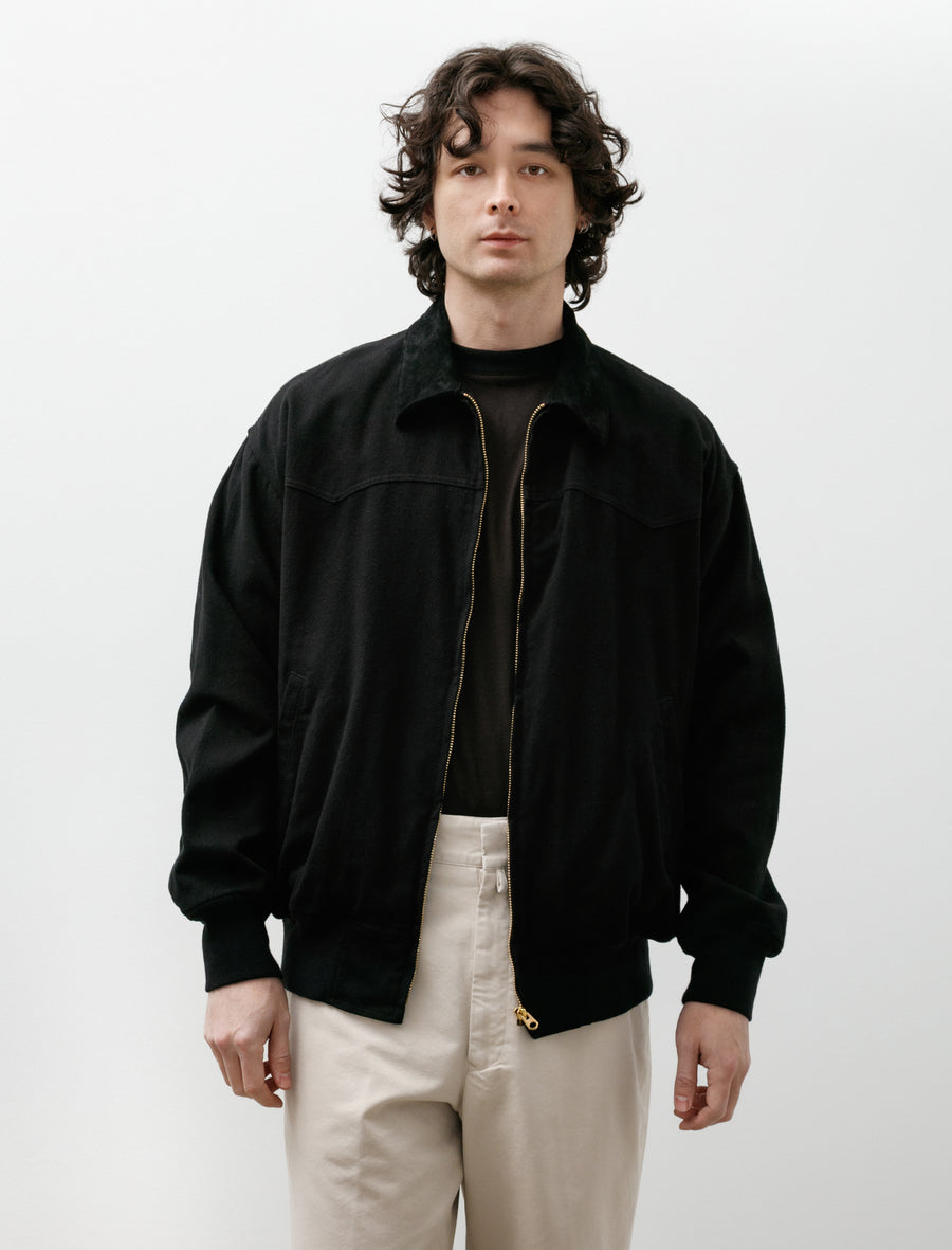 Comoli Drill Zip Jacket Black – Neighbour