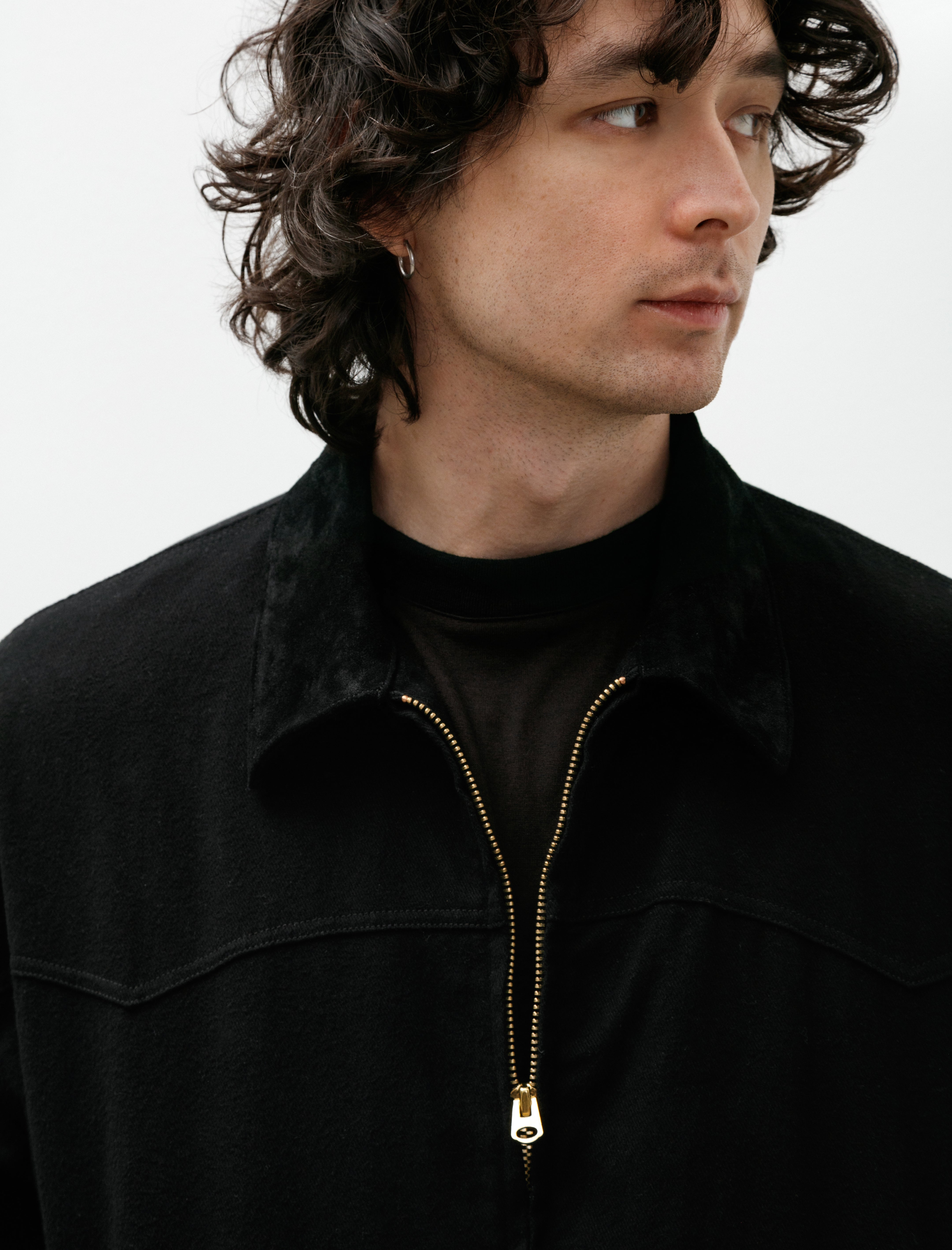 Comoli Drill Zip Jacket Black – Neighbour