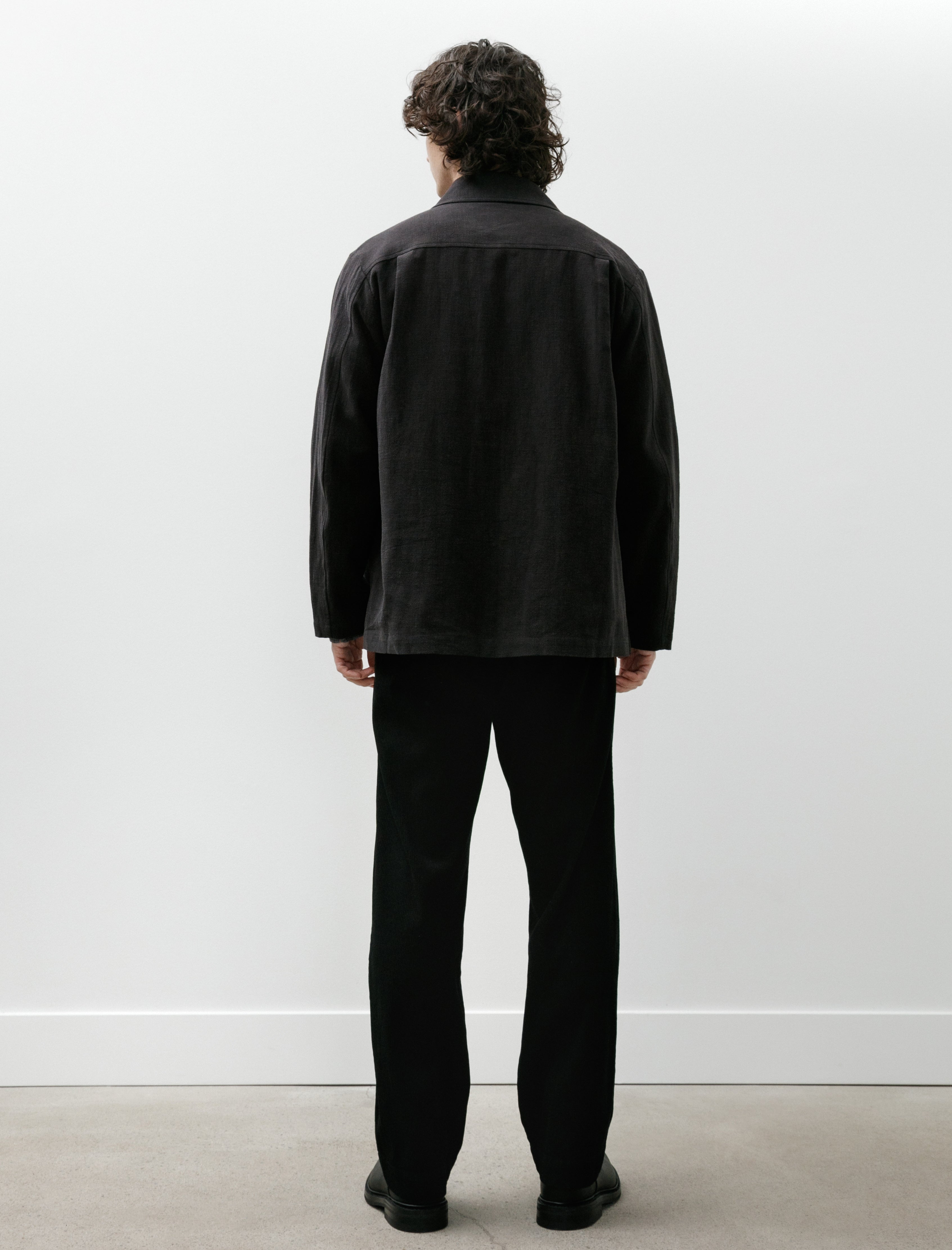 Conkers Field Shirt Ramie Charcoal