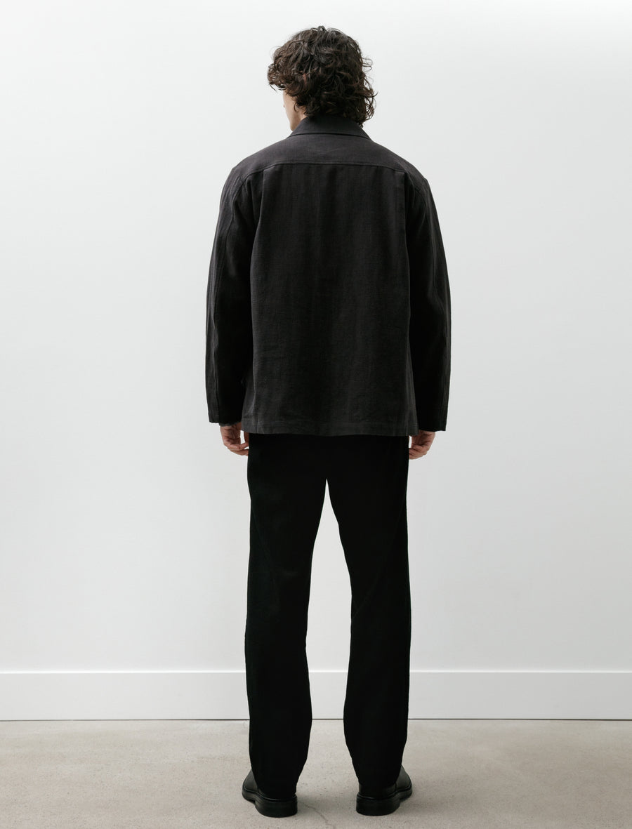 Field Shirt Ramie Charcoal - Image 8