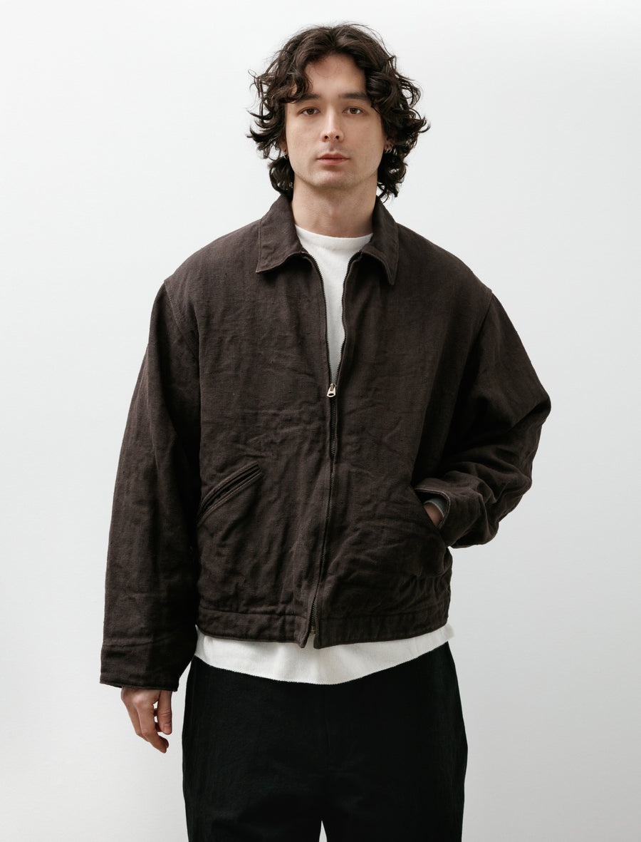 Comoli Hemp Duck Zip Short Jacket Brown – Neighbour Comoli Hemp Duck Zip Short Jacket Brown – Neighbour