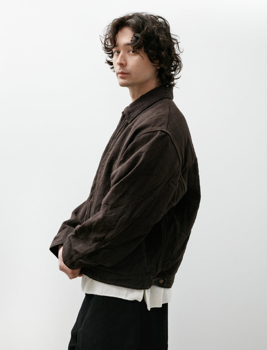 Comoli Hemp Duck Zip Short Jacket Brown – Neighbour