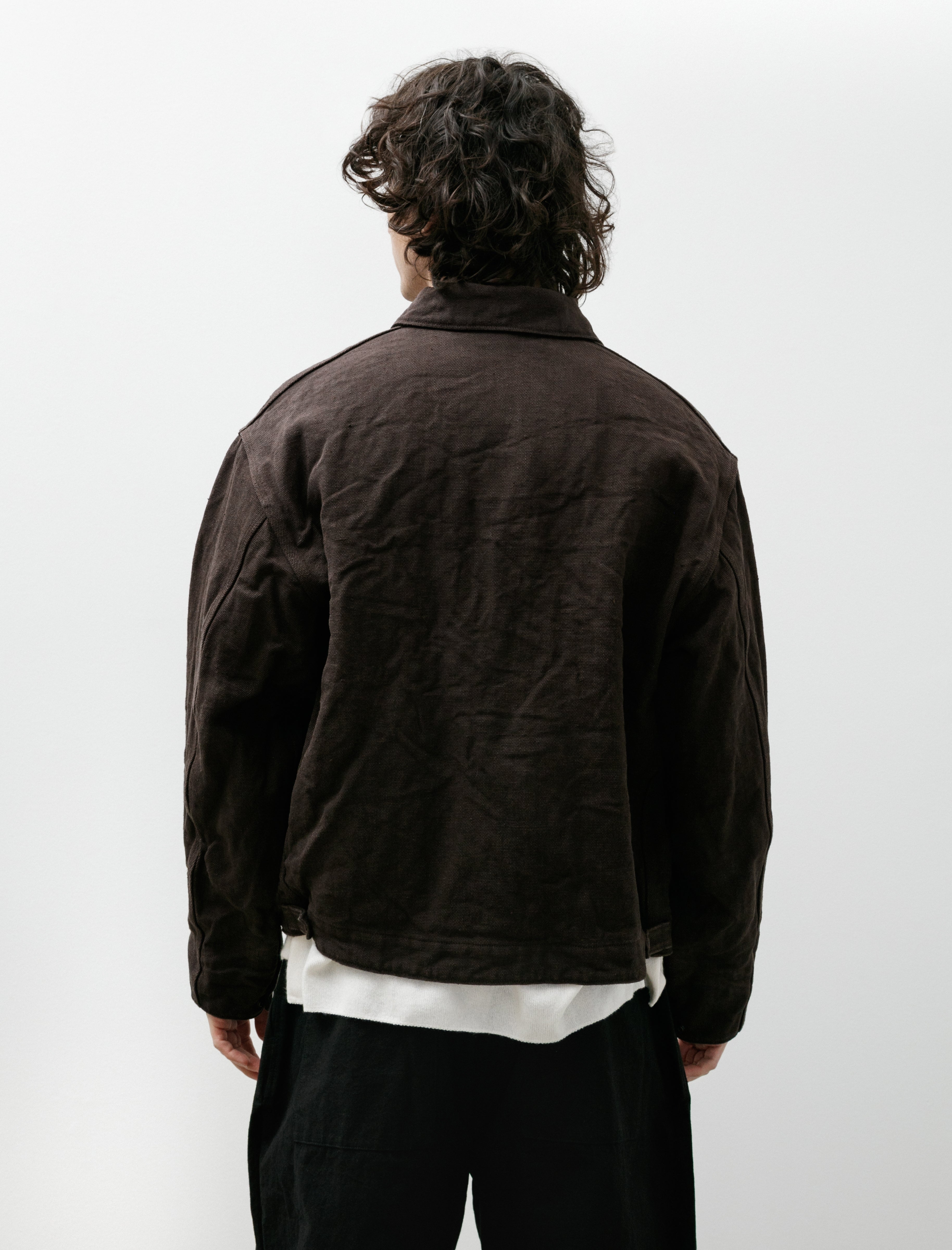 Comoli Hemp Duck Zip Short Jacket Brown – Neighbour