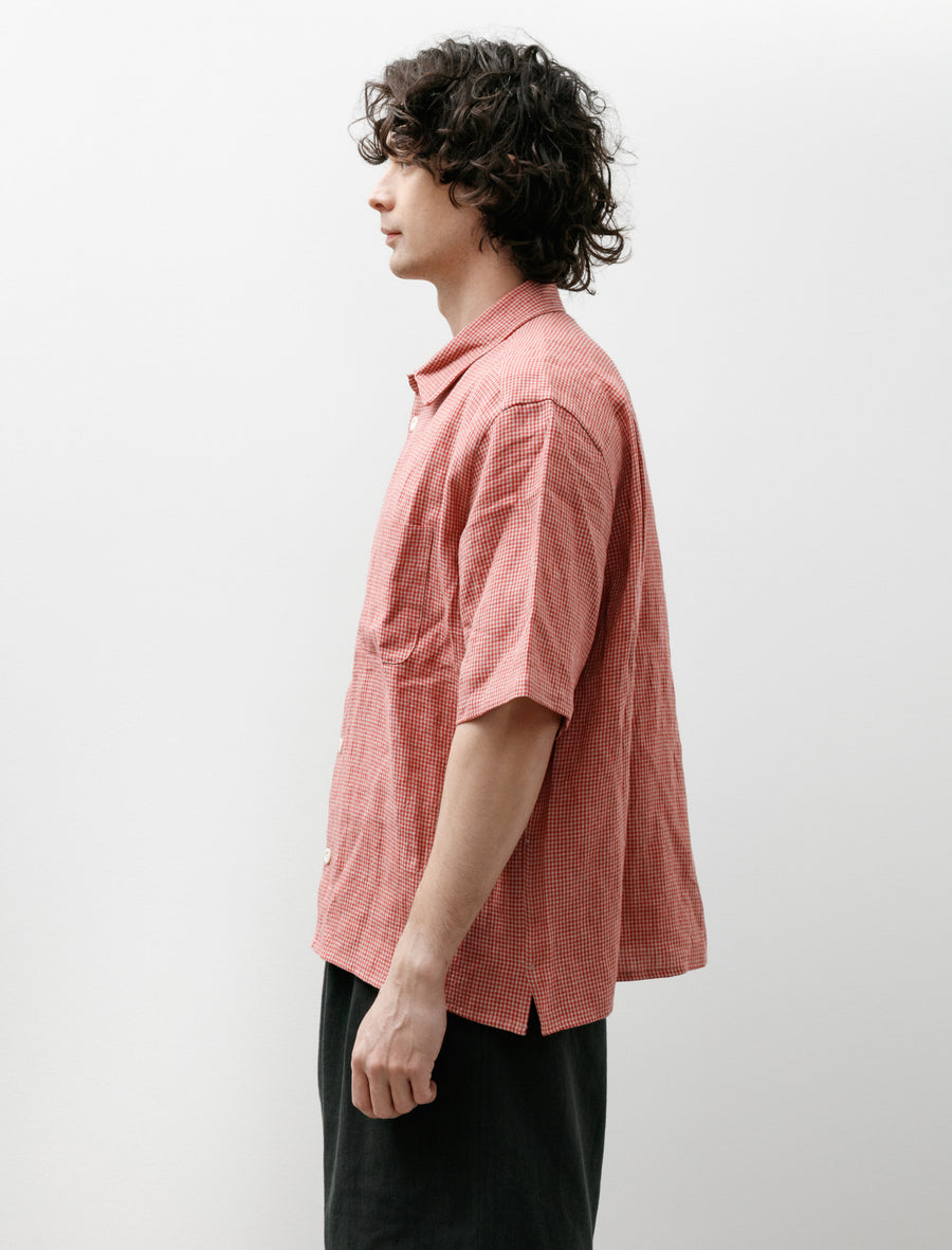 Farmer Shirt Short Sleeve Irish Linen Redden - Image 3