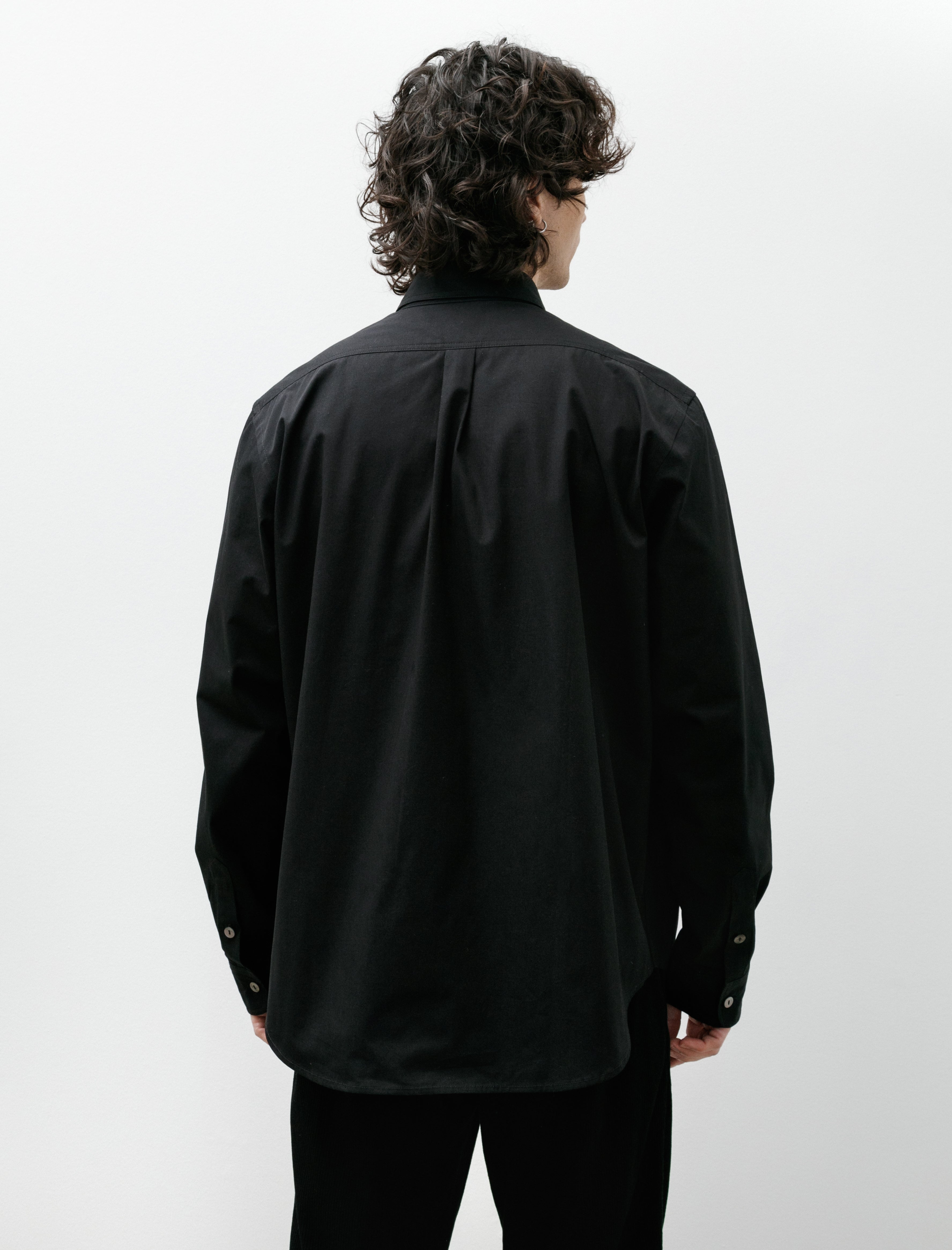Conkers Sunday Shirt Cotton Poplin Black