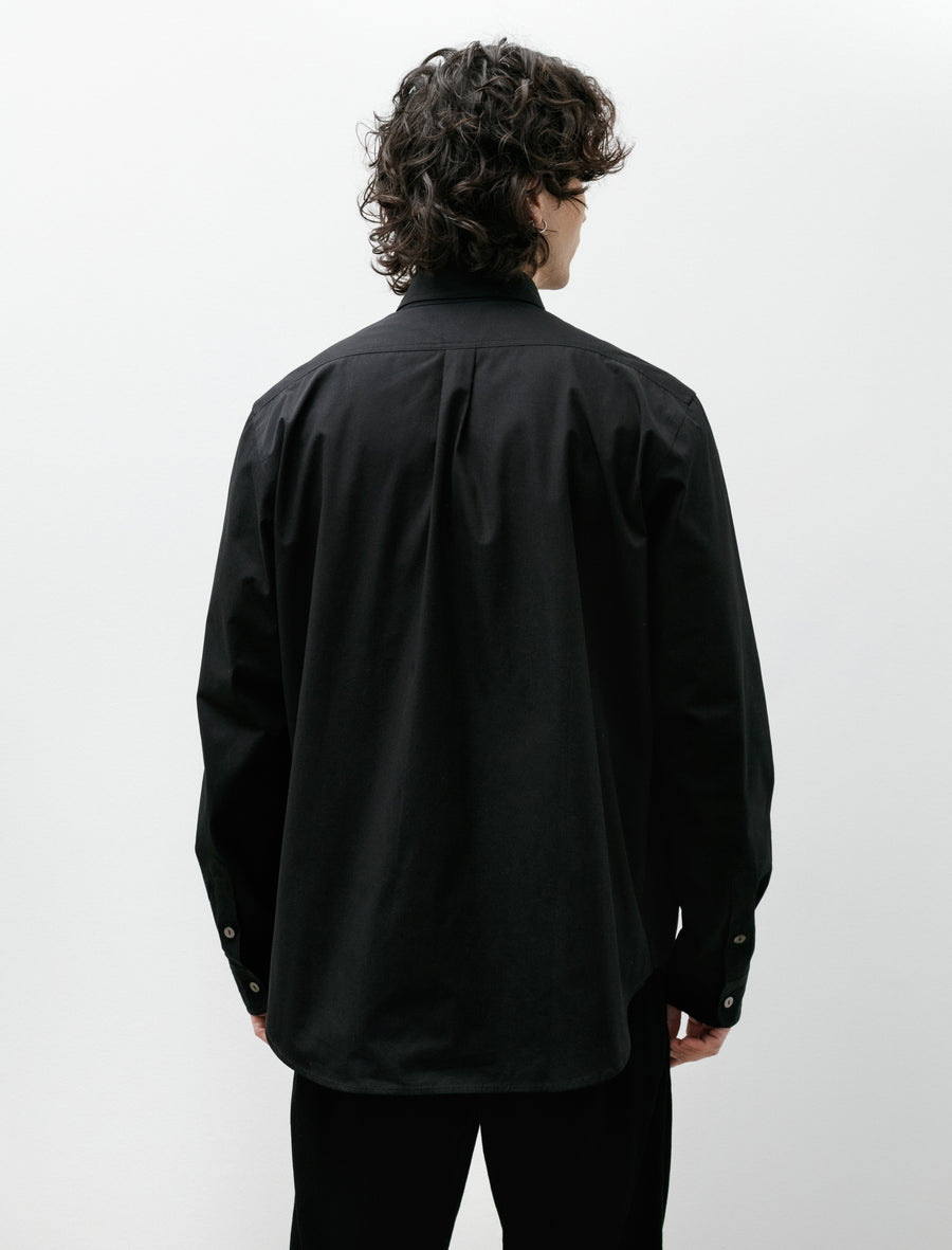 Sunday Shirt Cotton Poplin Black - Image 2