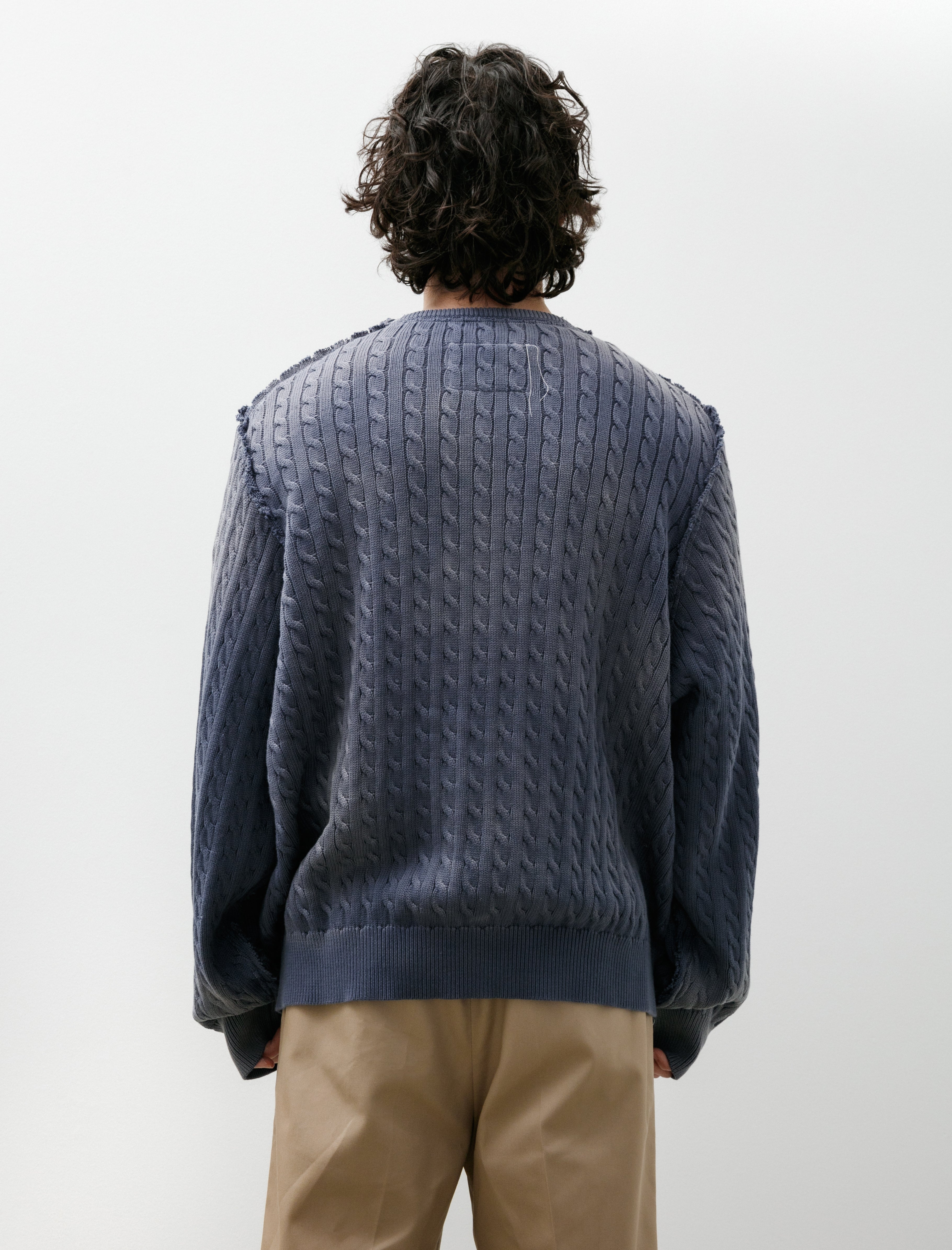 Camiel Fortgens Frankenstein Cable V-Neck Petrol