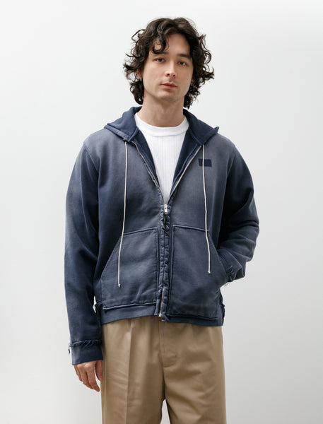 Camiel Fortgens Fitted Zip Hoodie Navy Sun Fade – Neighbour