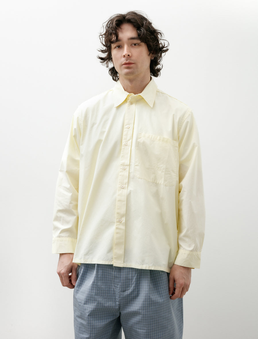トップス CAMIEL FORTGENS RESEARCH WORKER SHIRT M Camiel Fortgens Basic Shirt Yellow – Neighbour