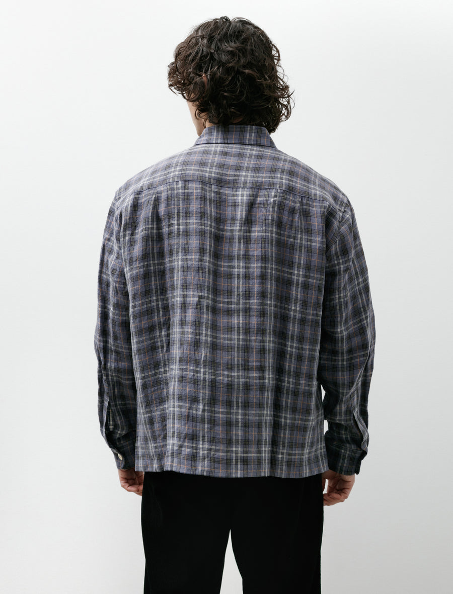 Farmer Shirt Irish Linen Sloe - Image 2