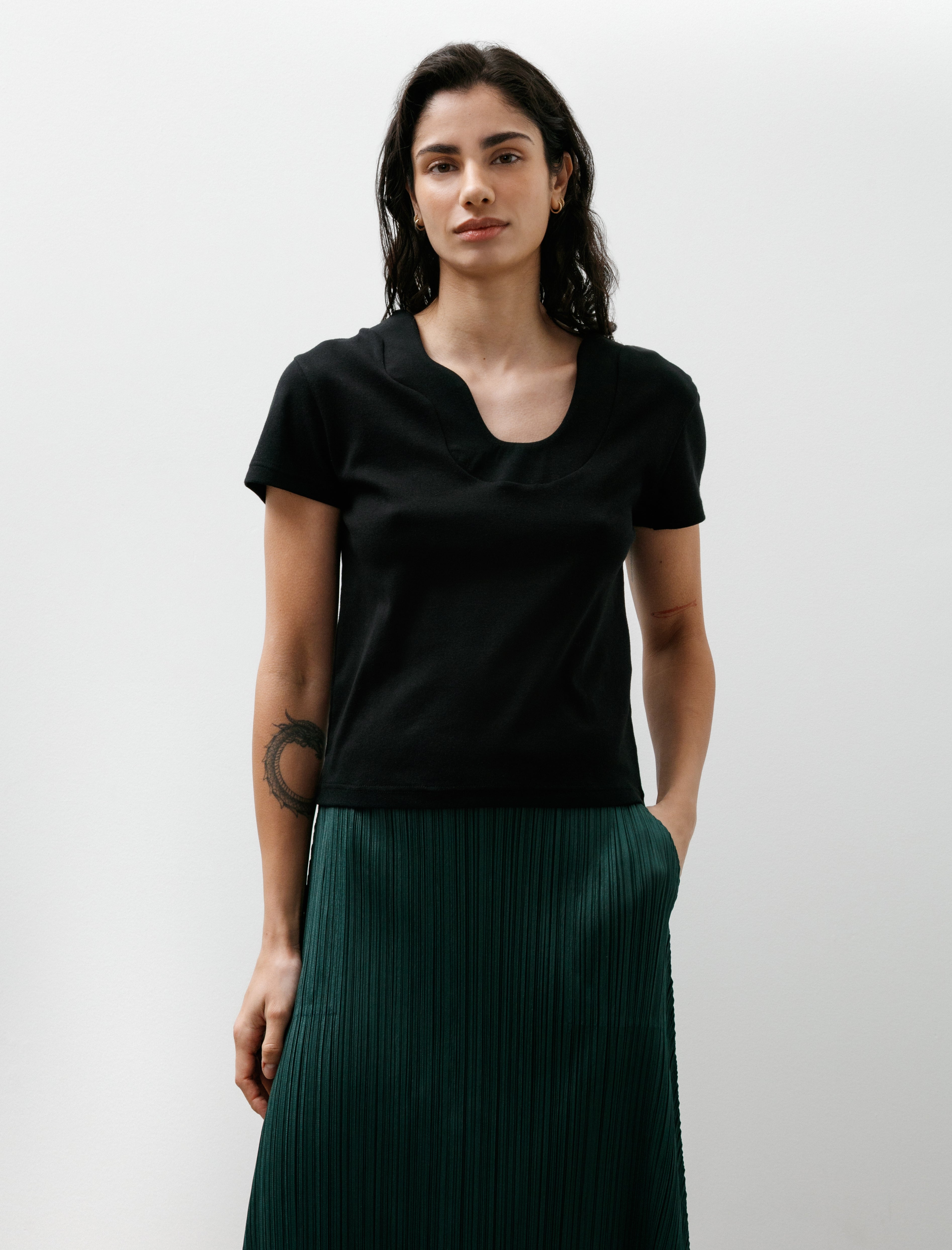 Kanako Sakai Savoy T-Shirt Black
